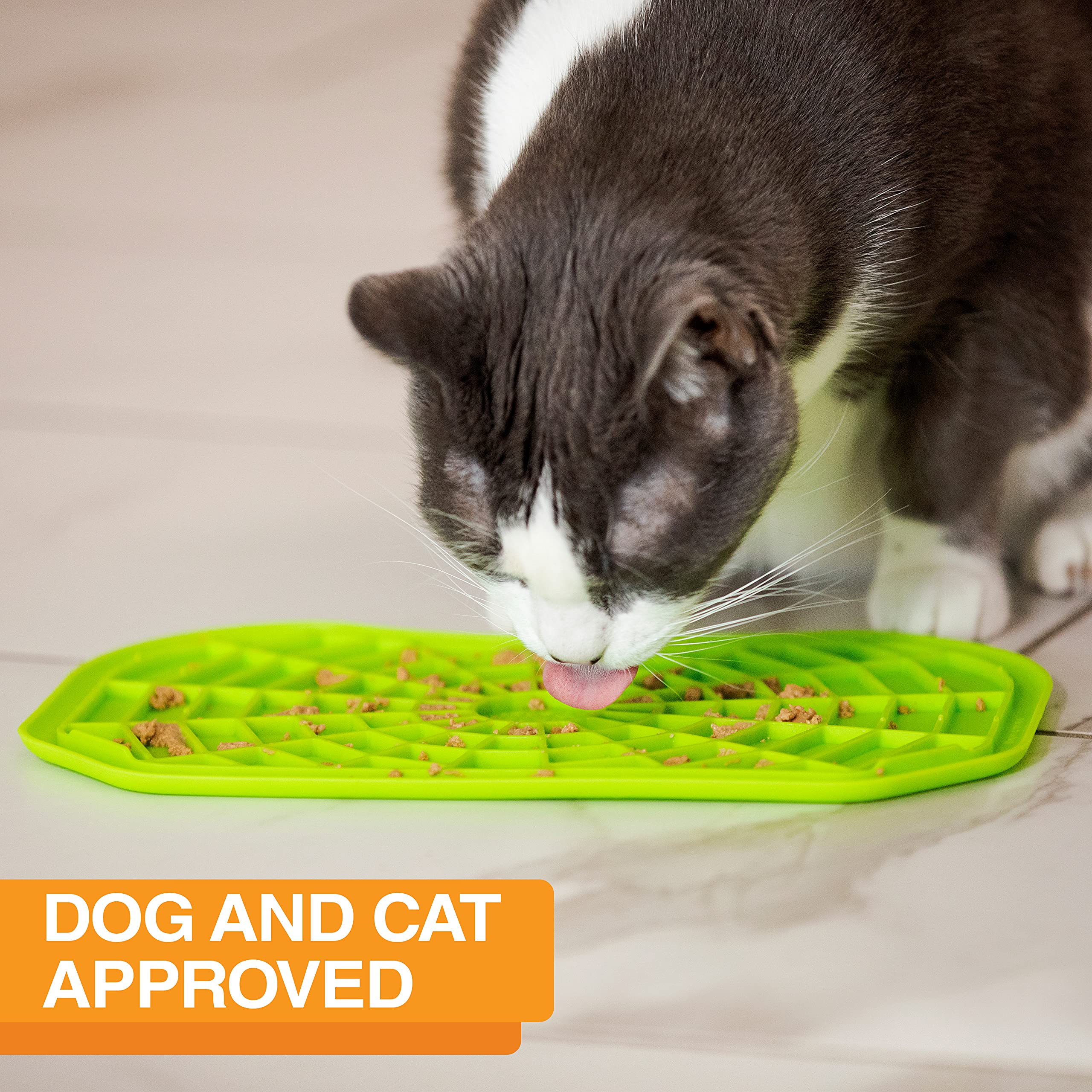 Neater Pet Brands - Neat-LIK Slow Feed Bowl with Non-Slip Tray for Dogs & Cats - Prevent Bloat & Improve Digestion - Perfect for Fast Eaters & Multi-Pet Homes