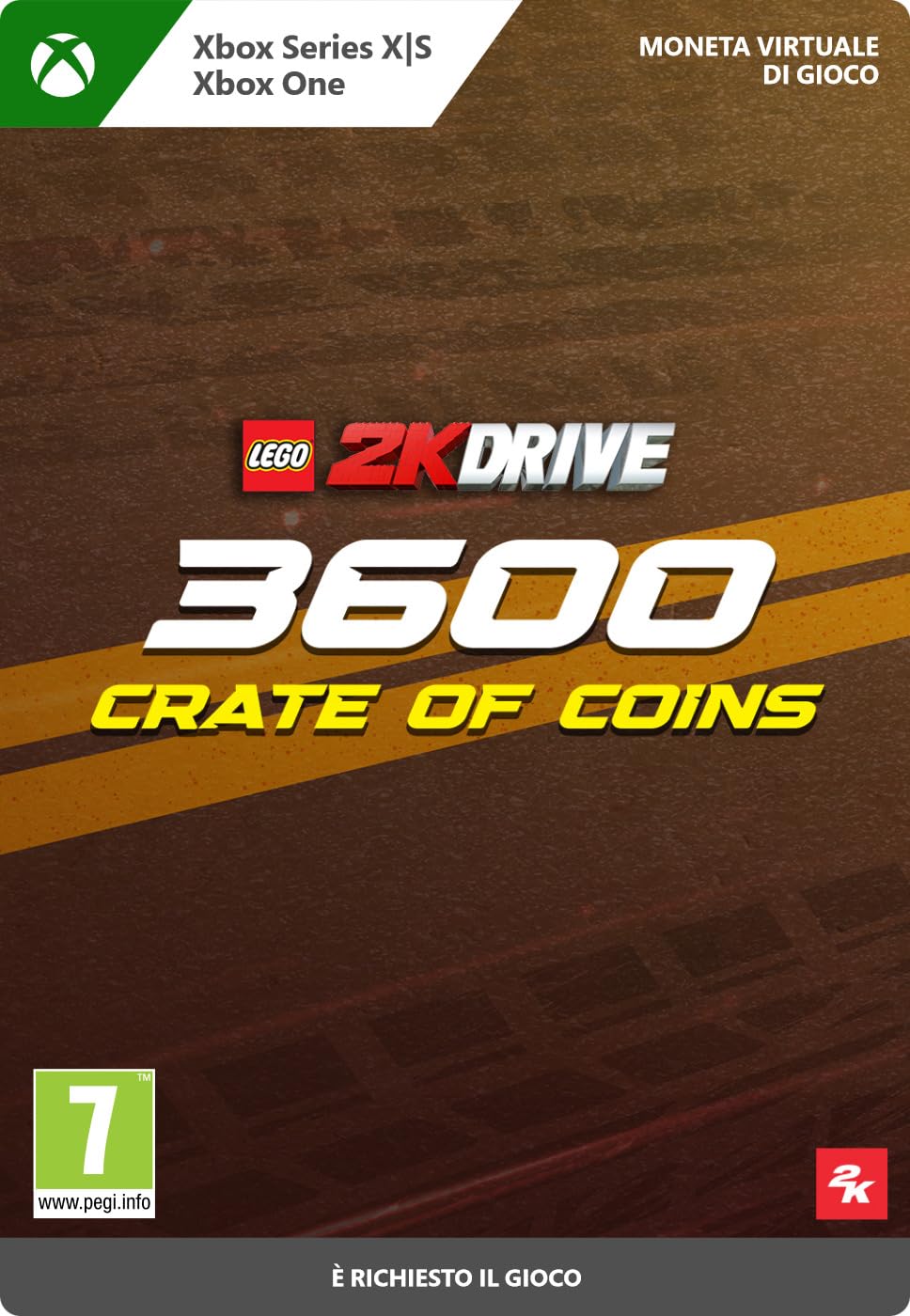 LEGO 2K Drive: Crate of Coins Digital Download Code for Xbox One & Series X|S - In-Game Currency for Racing Adventures