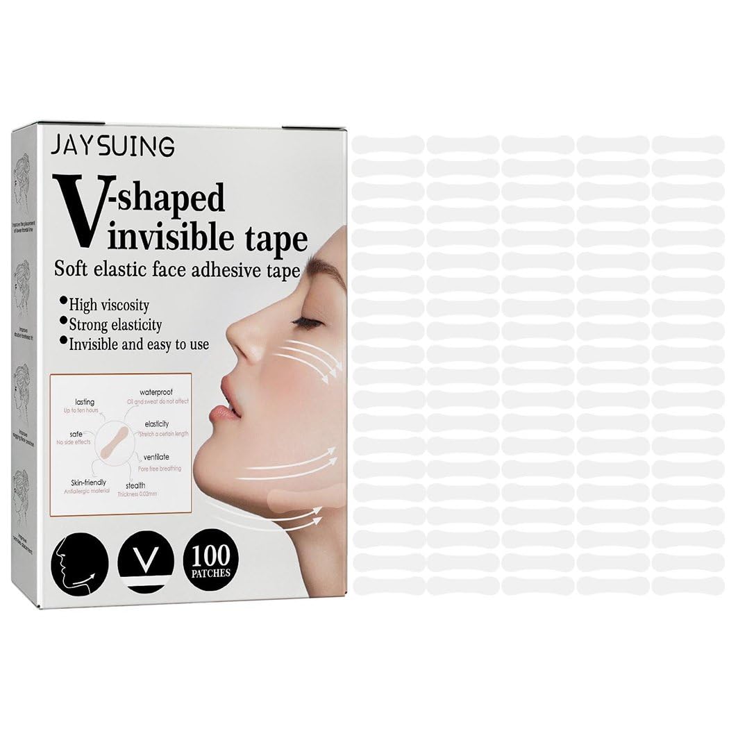 Upgraded Face Lift Tape - Invisible & Waterproof for Double Chin & Wrinkles - Beauty & Daily Use