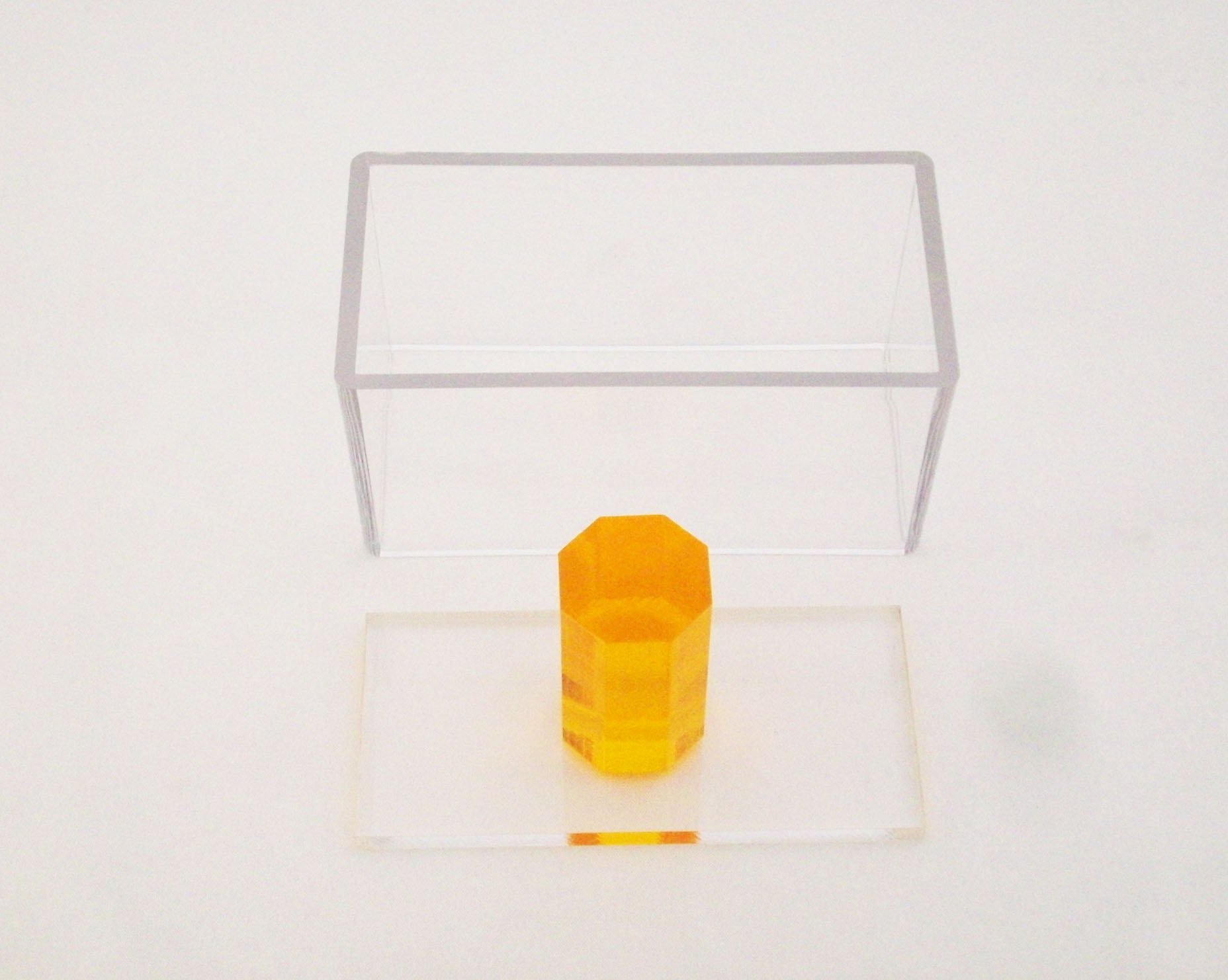 Orange Octagon Handle Single Acrylic Spam Musubi Sushi Maker - Non-Stick Rice Press & Bento Mold for Hawaiian Snacks, Onigiri, and Lunch Box Meal Prep - GH Company