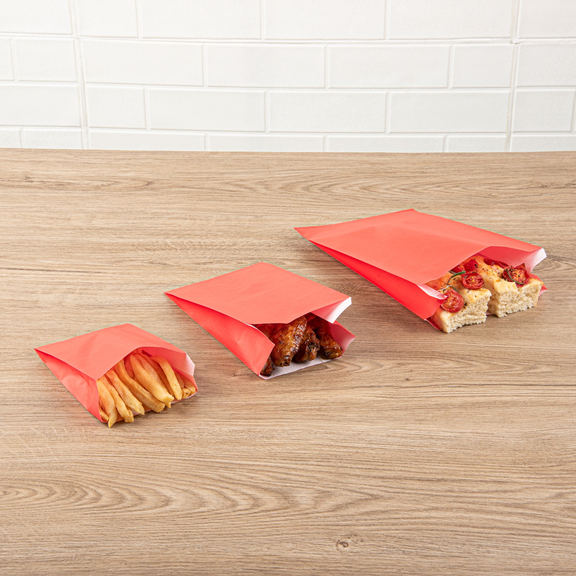 Premium Red French Fry & Snack Bags - 7