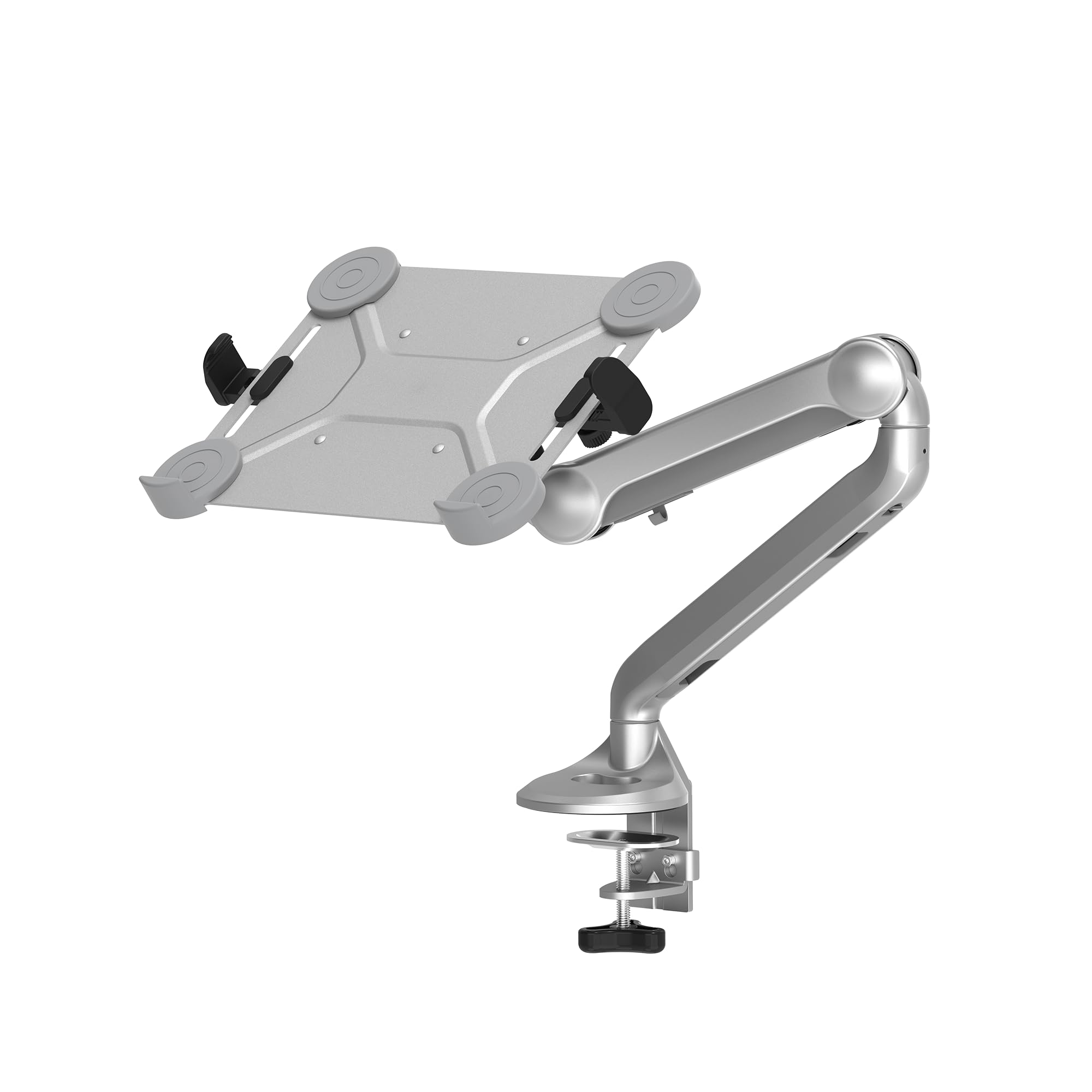 2 in 1 Adjustable Laptop Tray & Monitor Mount Stand - Ergonomic Aluminum Desk Arm for 13.1-16