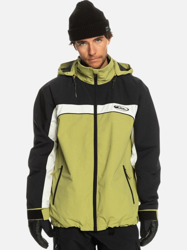 Quiksilver Snow Live Wire Olive Green Snow Jacket - Waterproof & Insulated Winter Coat for Skiing, Snowboarding & Outdoor Adventures