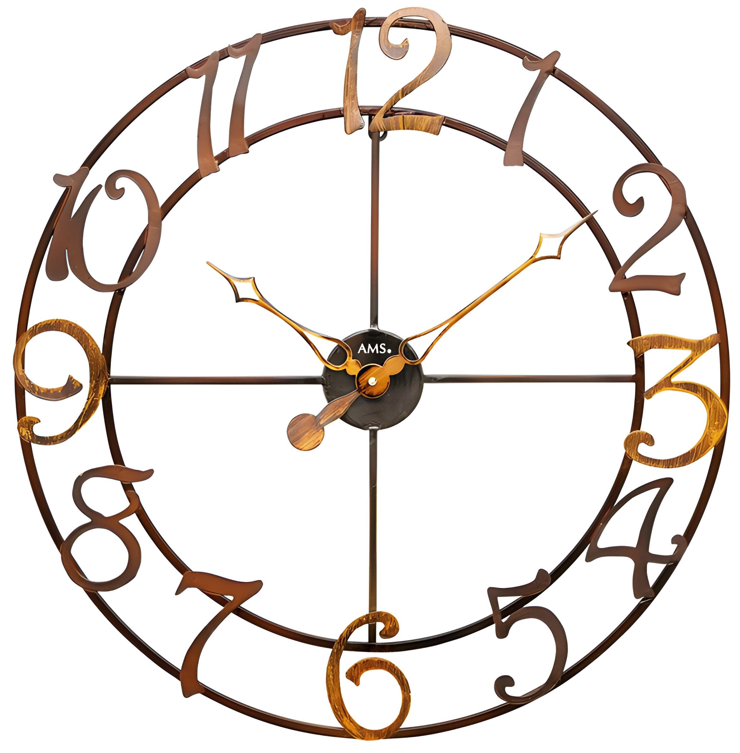 Modern Silent Quartz Wall Clock - Battery Operated Analog Clock for Home, Office & Living Room Decor - Elegant Round Design with Clear Numbers - Perfect for Bedroom, Kitchen & Workspace