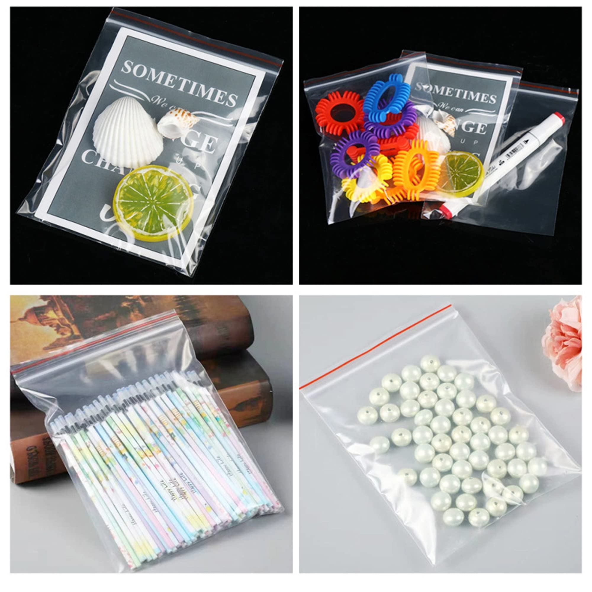 100pcs Small Ziplock Plastic Bags 3
