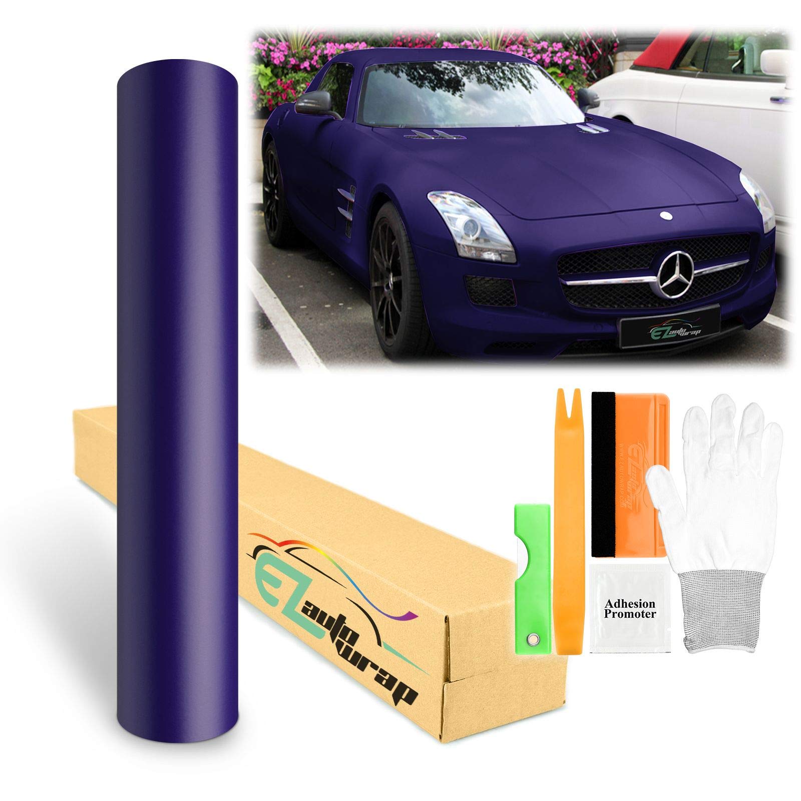 Premium Matte Purple Car Vinyl Wrap Film - 60
