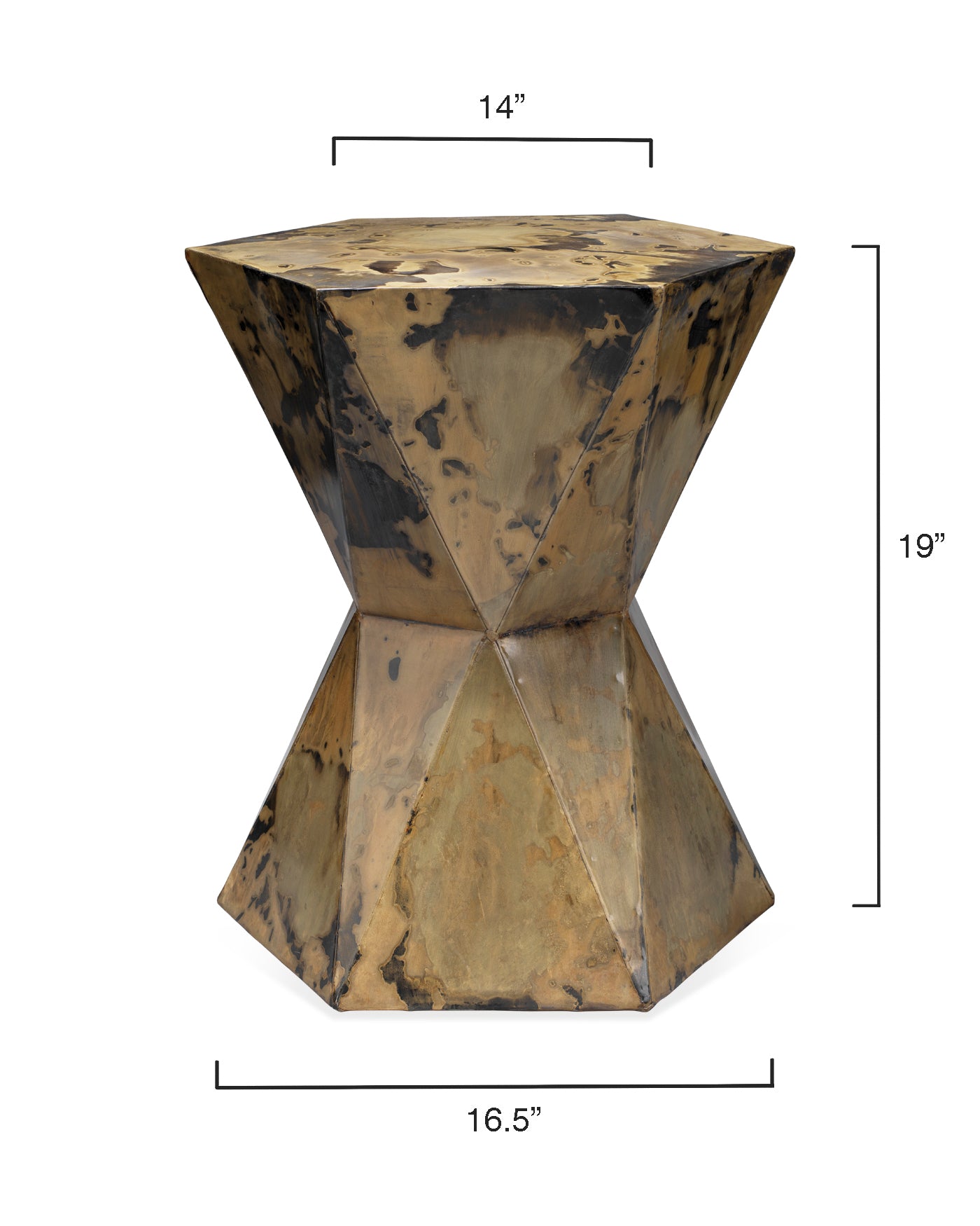 Elegant Crown Side Table - Small Accent Table for Living Room, Bedroom, or Office - Perfect for Home Decor and Compact Spaces