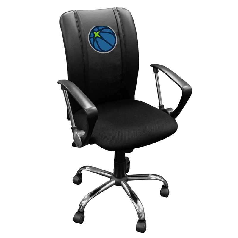 NBA Team Logo Dreamseat Curve Ergonomic Office Chair - Adjustable Height & Lumbar Support for Home, Gaming & Workspace Comfort