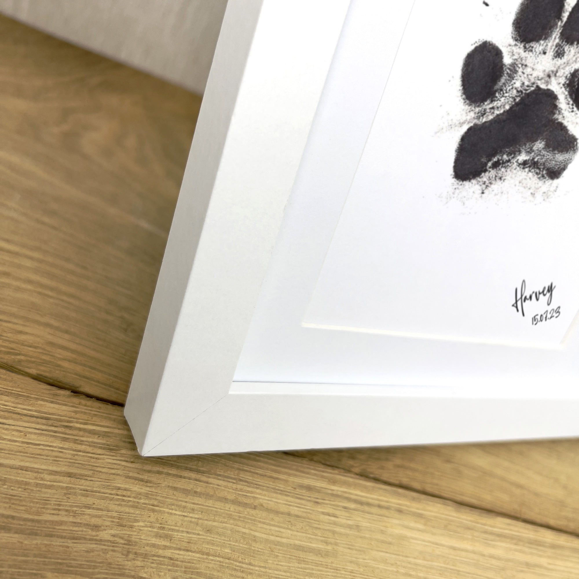 Custom Paw Print Ink Keepsake Photo Frame Kit for Pet Memorials - Perfect for Dog & Cat Lovers, Memorial Gifts & Home Decor