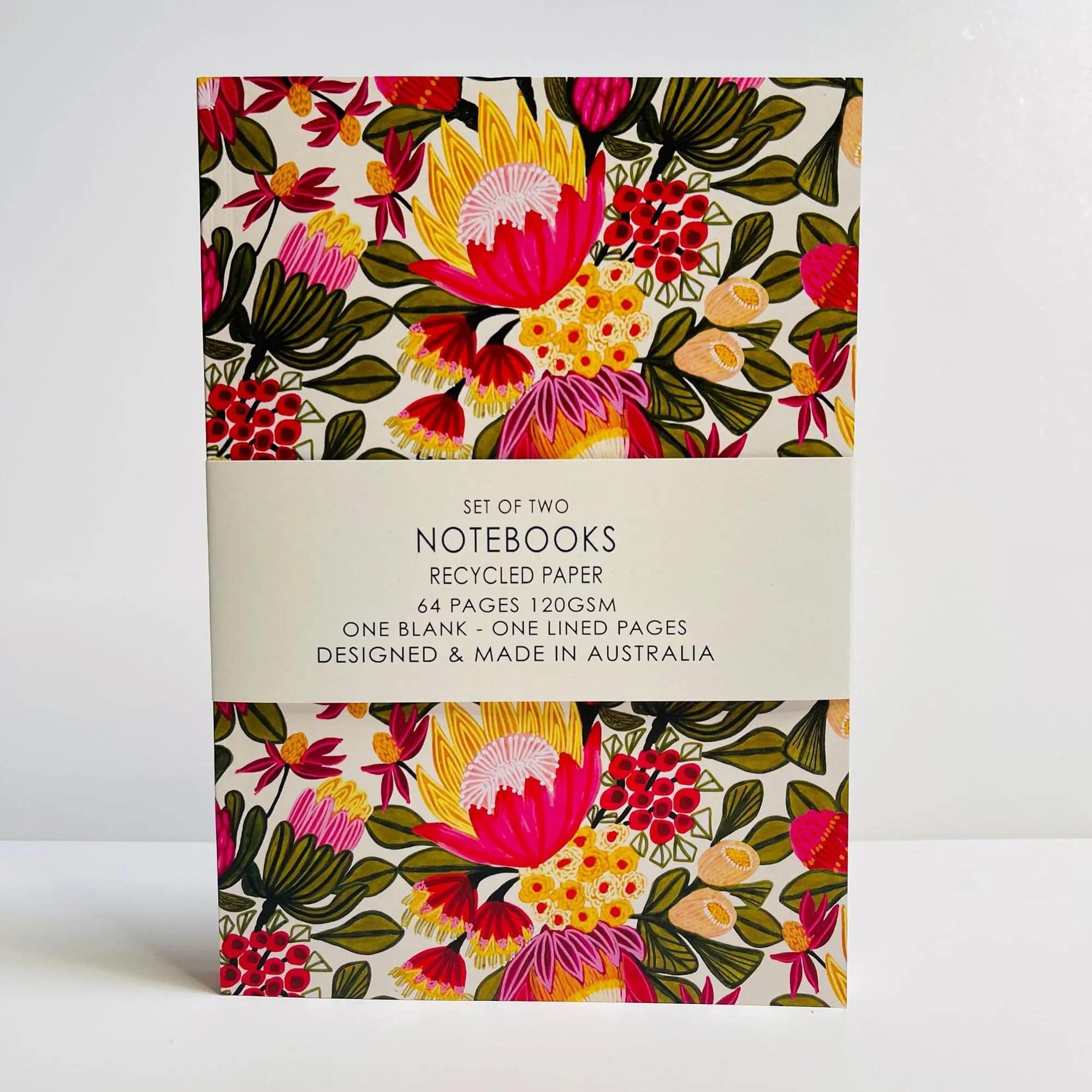 Premium A5 Notebook Set - Aussie Bush Harvest Design - Durable Hardcover, Lined Pages for Journaling, Note Taking & Sketching - Perfect for Students, Professionals & Travelers