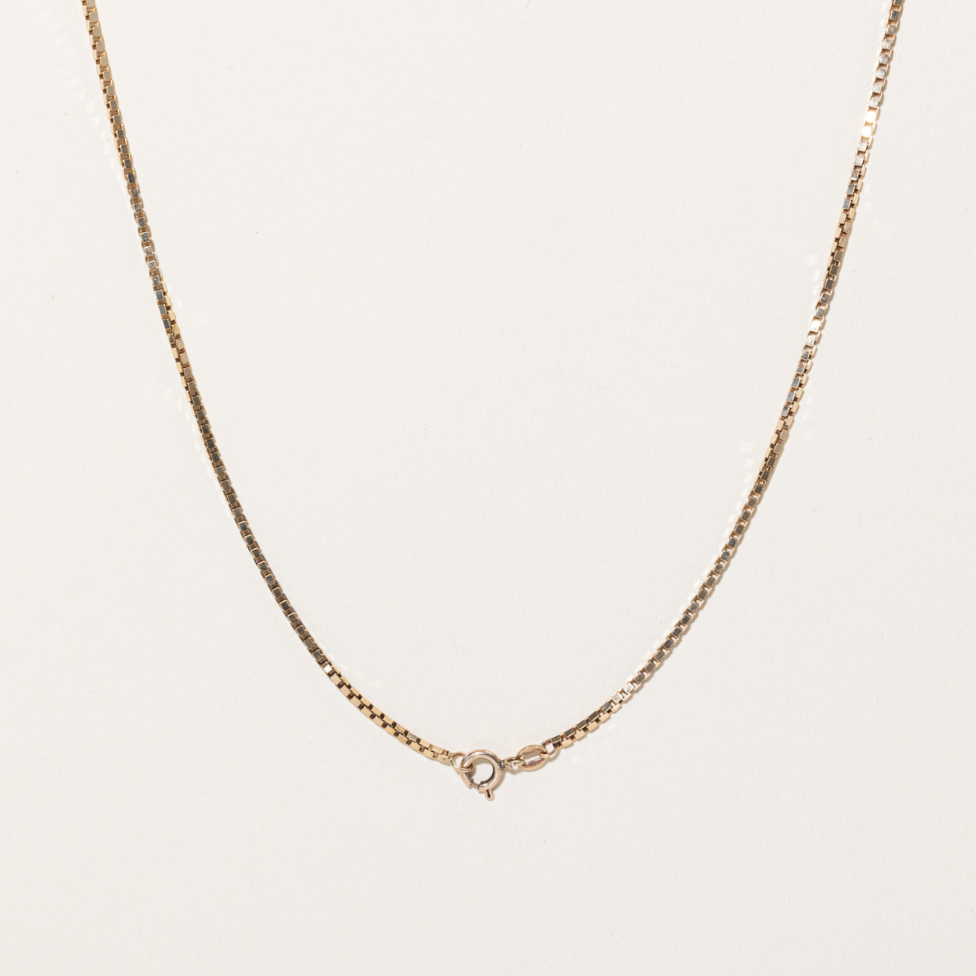 10K Yellow Gold Box Link Chain Necklace - 20 Inches | Elegant & Durable Jewelry for Women | Perfect for Everyday Wear, Layering & Special Occasions