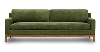 Luxury Zyon Velvet Sofa - Modern Plush Fabric Couch for Living Room, Lounge & Home Decor - Comfortable Sectional Sofa with Soft Velvet Upholstery