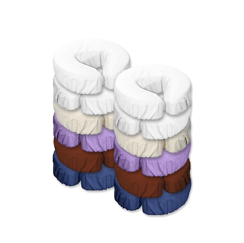 12 Pack Microfiber Face Cushion Covers for Massage - Soft, Breathable & Machine Washable - Perfect for Spa, Facial & Salon Use