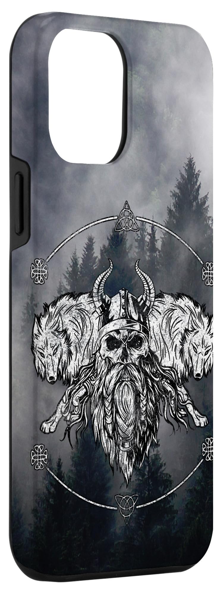 iPhone 12 Pro Max Case - Norse Viking Wolf & Valhalla Warrior Design | Protective Phone Cover for Nordic Mythology Fans | Perfect for Daily Use, Travel & Outdoor Adventures