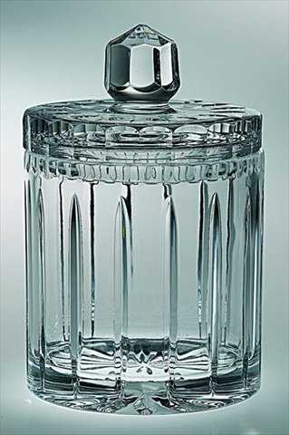 Majestic Gifts JO-130-8 Joy 8 ft. Crystal Cookie Jar - Elegant Glass Cookie Storage Container for Kitchen, Dining Room & Gift Giving - Perfect for Cookies, Candy & Treats Organization