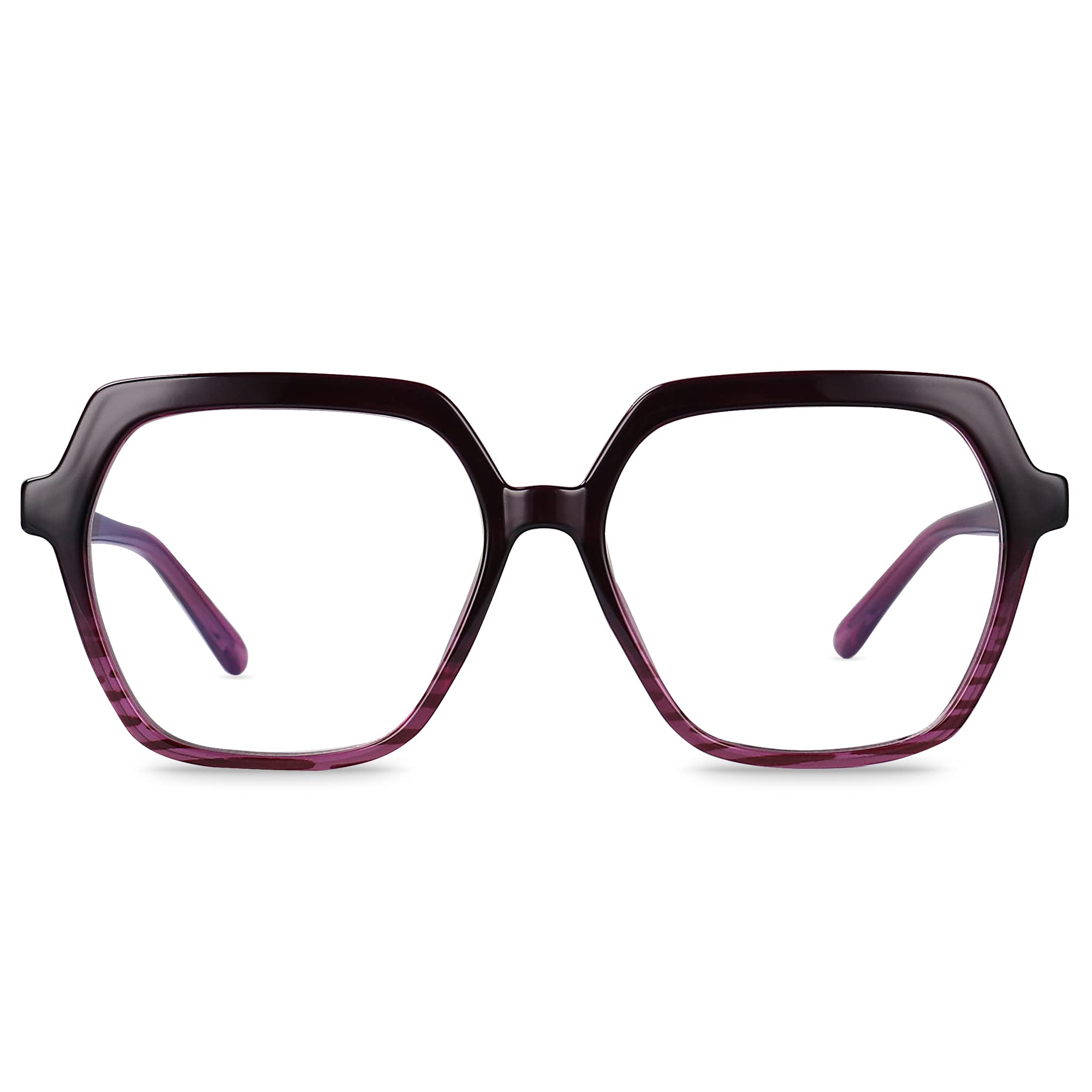 Blue Light Blocking Glasses for Women - Anti Eyestrain Computer & Gaming Glasses with Oversized Frame - Perfect for Office Work, Online Classes & Late Night Screen Use