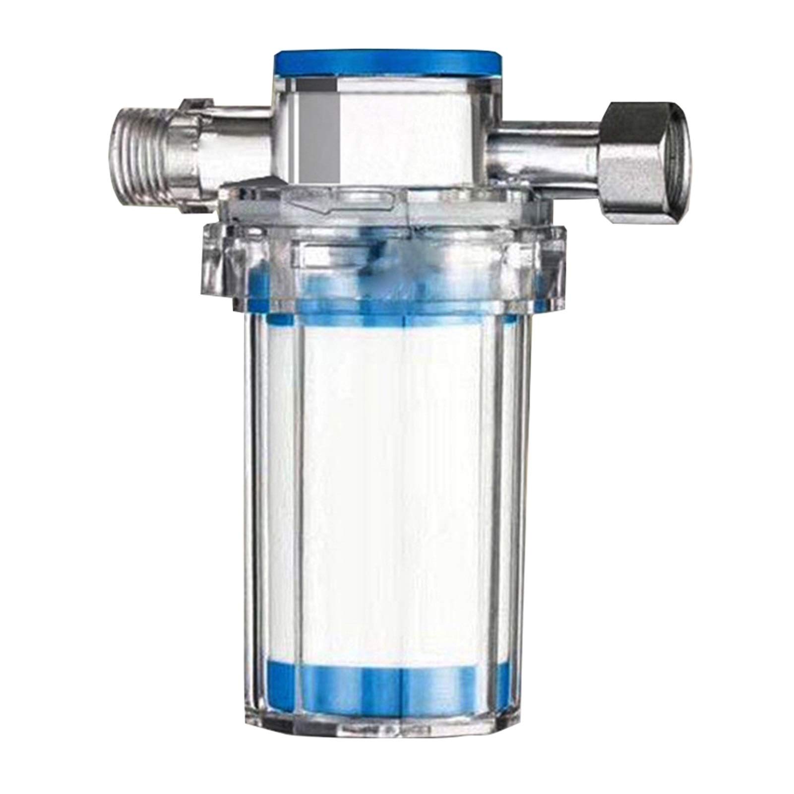 **Yaoqijie Household Water Filter - Rust & Sediment Removal for Washing Machine, Water Heater, Shower - Tap Water Purifier (Clear) - Improves Water Quality for Laundry, Bathing & Appliance Protection**