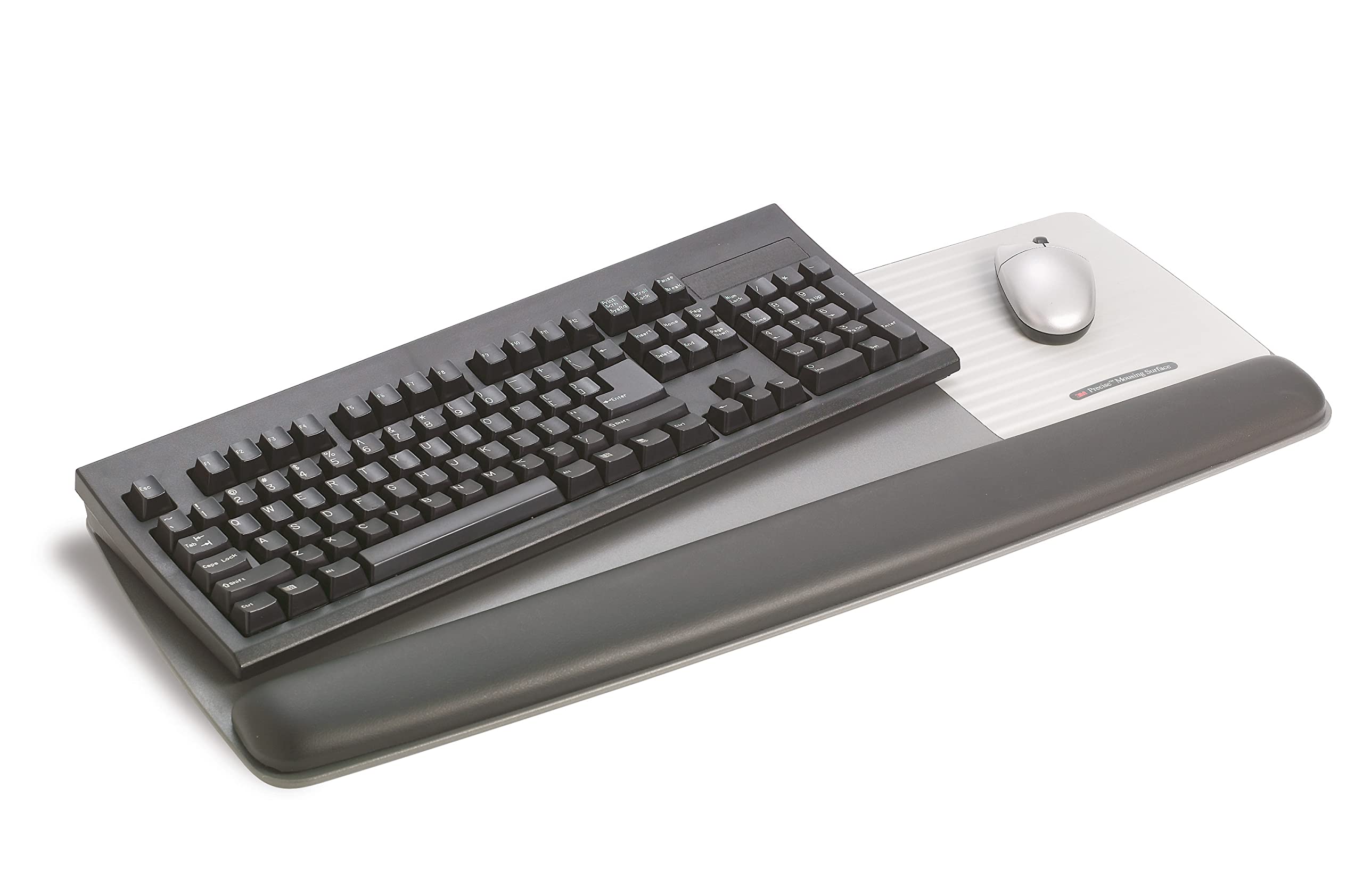 3M Gel Keyboard Wrist Rest with Mouse Pad - 650 x 260mm Ergonomic Support for Office & Gaming - Black Comfort Gel Wrist Cushion for Computer Workstations