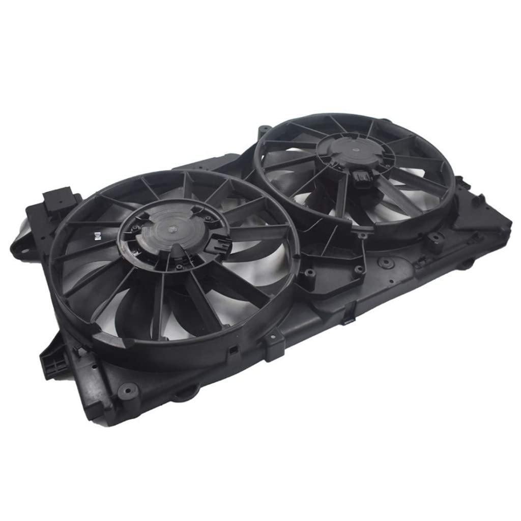 2013-2015 Chevy Malibu Radiator Cooling Fan Assembly - Dual Fan Replacement for L4 2.5L Engine (GM3115249, 20970656) | Perfect for Overheating Prevention & Summer Driving