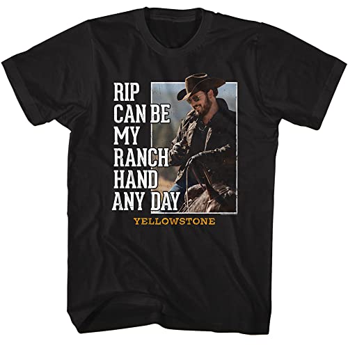 Yellowstone Ranch Hand Graphic T-Shirt for Men - Comfortable Short Sleeve Cotton Tee - Perfect for Western Fans, Outdoor Work & Casual Wear