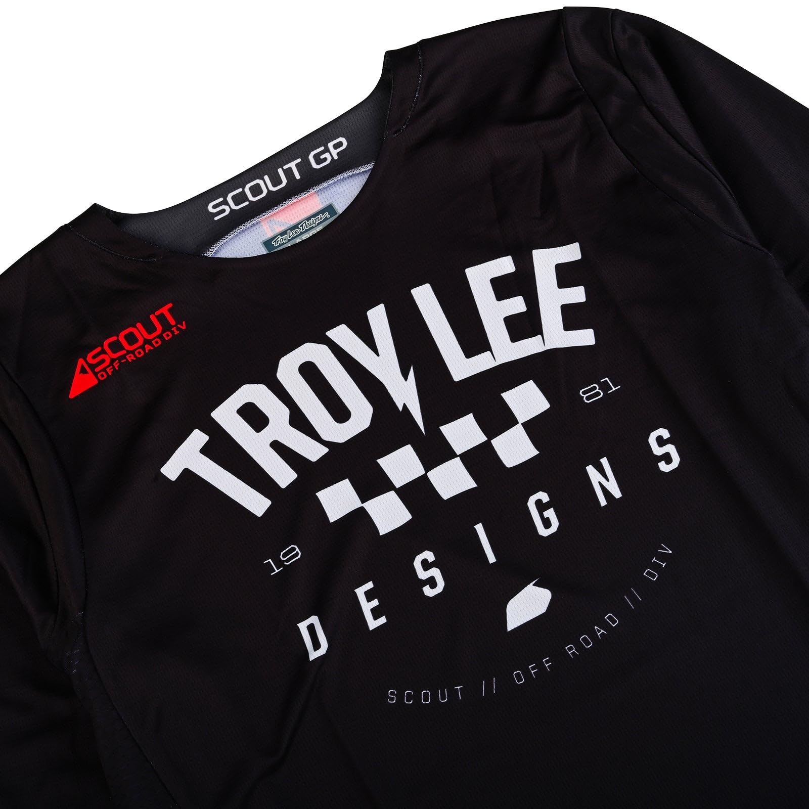 Troy Lee Designs Scout GP Jersey - Men's Mountain Bike Jersey for Trail & Enduro Riding - Breathable, Lightweight & Durable Cycling Shirt for Off-Road Adventures
