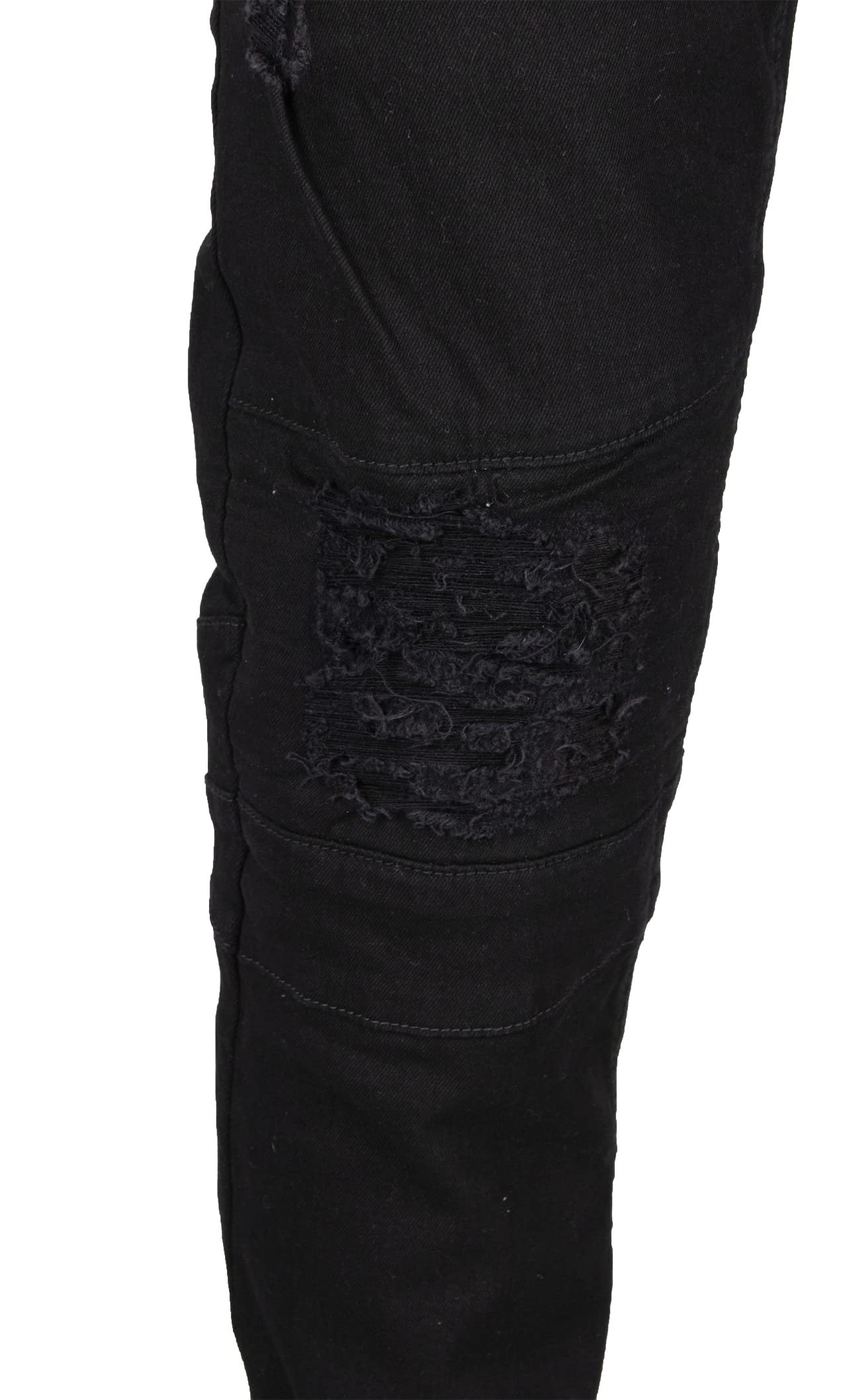 RAW X Men's Skinny Jeans - Washed Ripped Distressed Moto Stretch Denim Biker Pants for Men | Slim Fit Stretchable Jeans for Casual Wear, Night Out & Motorcycle Riding