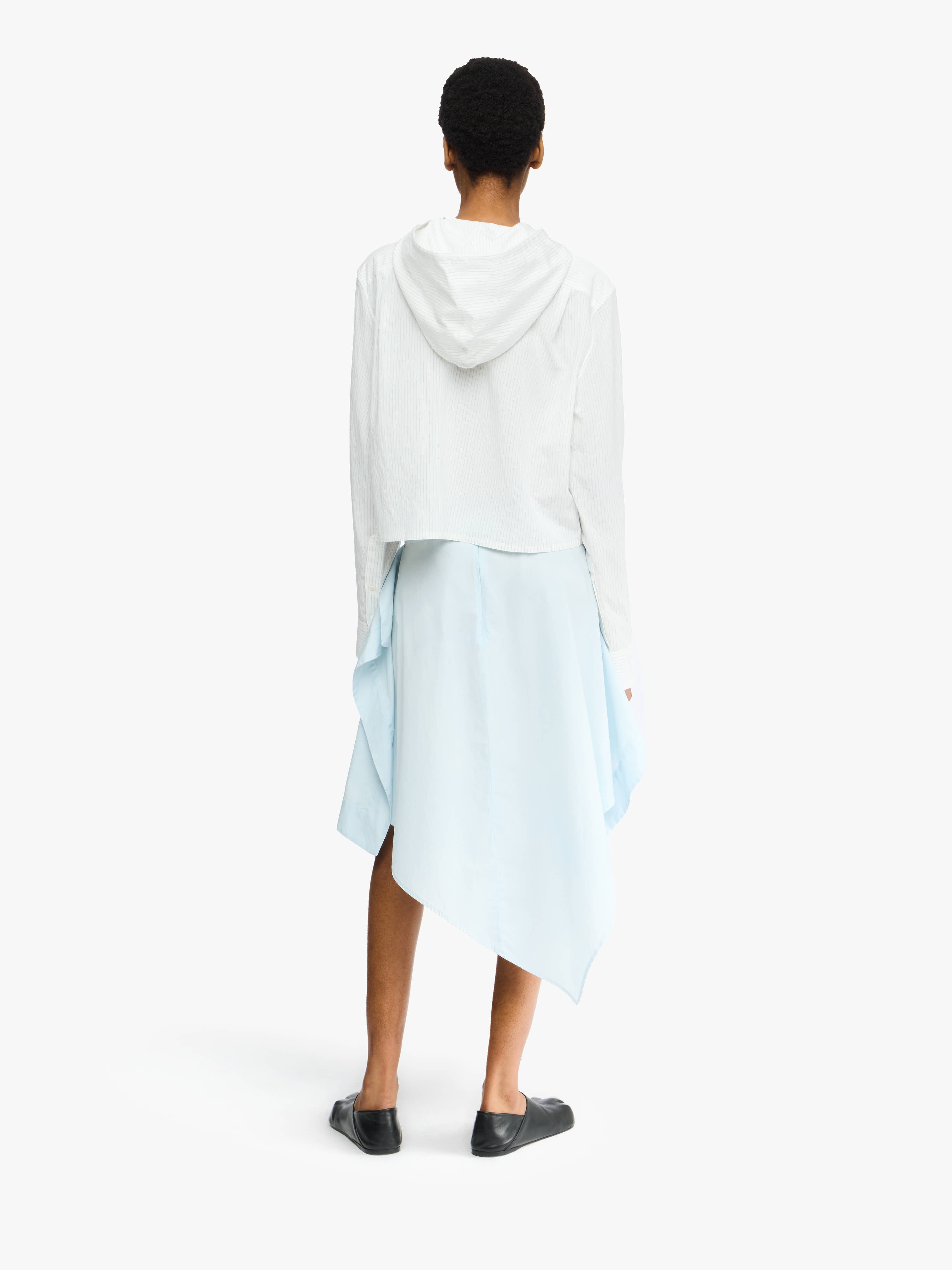 Elegant Square Drape Asymmetric Skirt for Women - Trendy High Waist Flowy Midi Skirt for Casual, Office & Party Wear