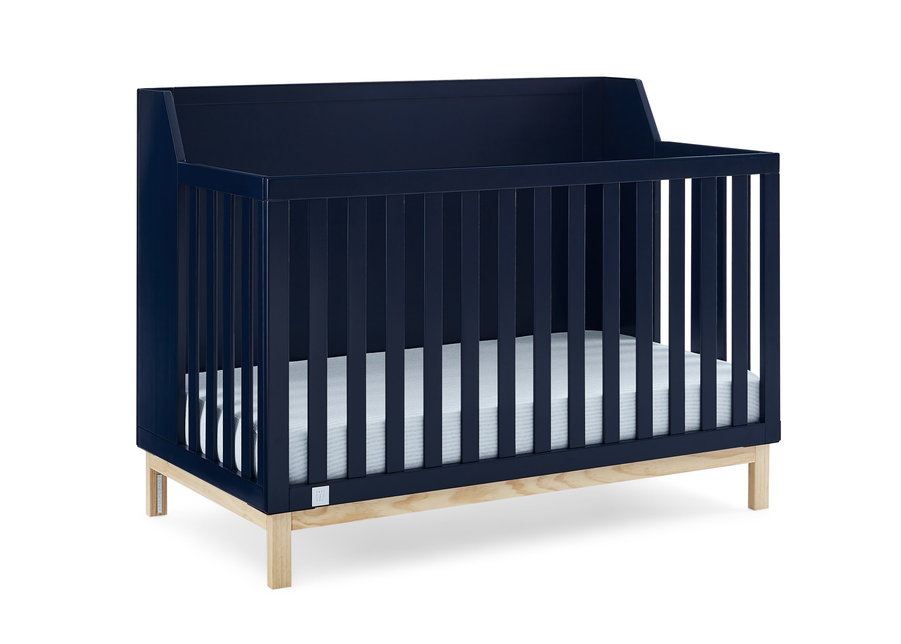 BabyGap Oxford 6-in-1 Convertible Crib - White Nursery Furniture for Newborn to Toddler | Perfect for Small Spaces & Modern Nurseries
