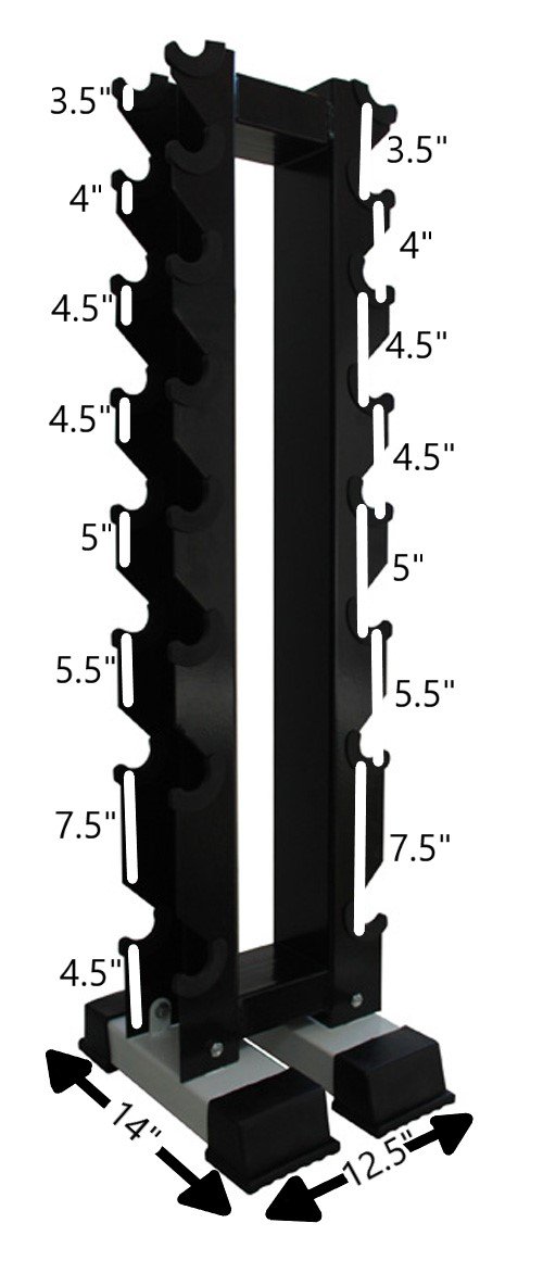 Best Ader Dumbbell Rack for Home Gym - Heavy Duty Dumbbell Storage Organizer | Perfect for Garage, Basement & Fitness Room Workouts