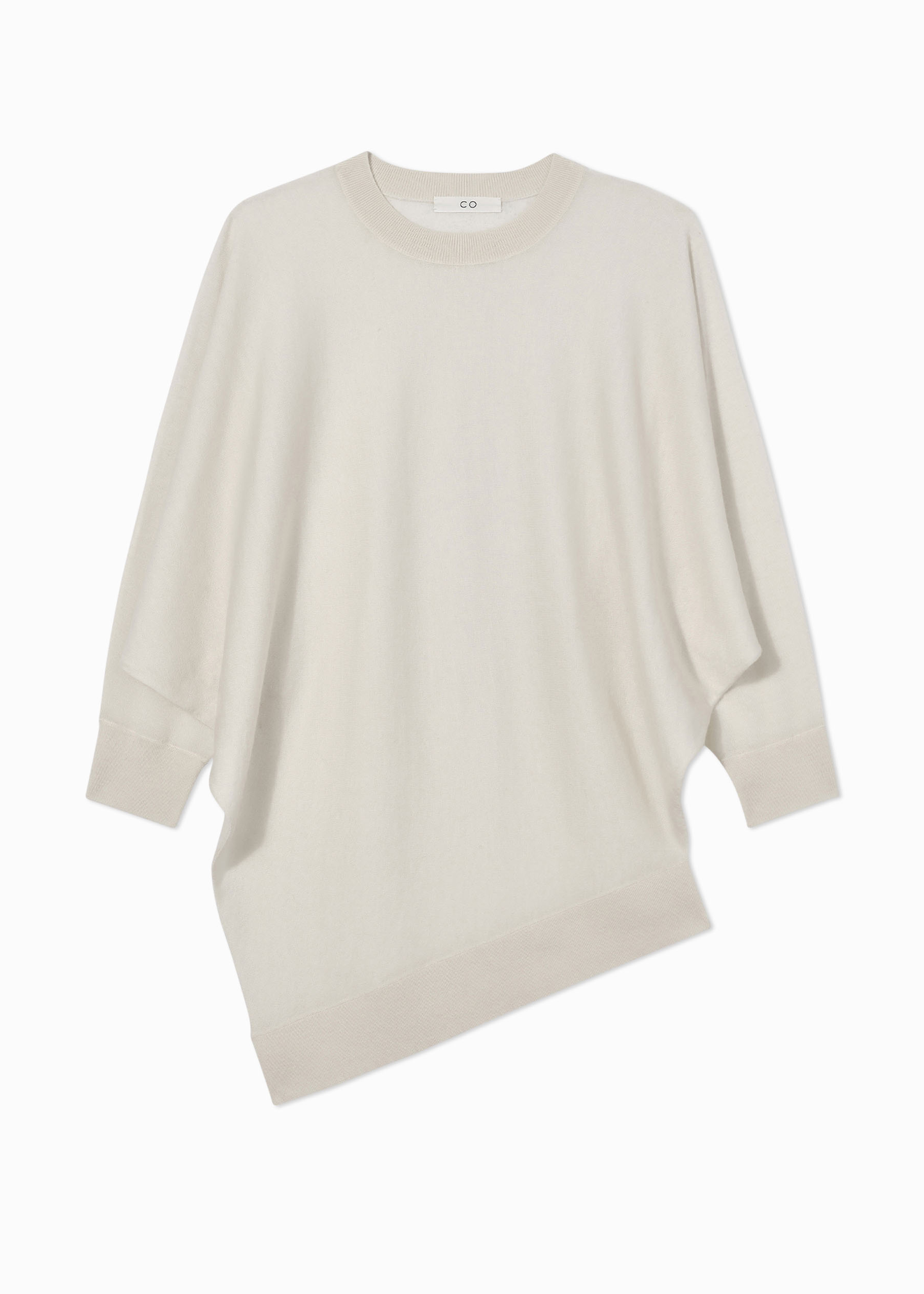Luxury Draped Knit Cashmere Top for Women - Soft Ivory Sweater | Perfect for Fall Layering & Office Wear