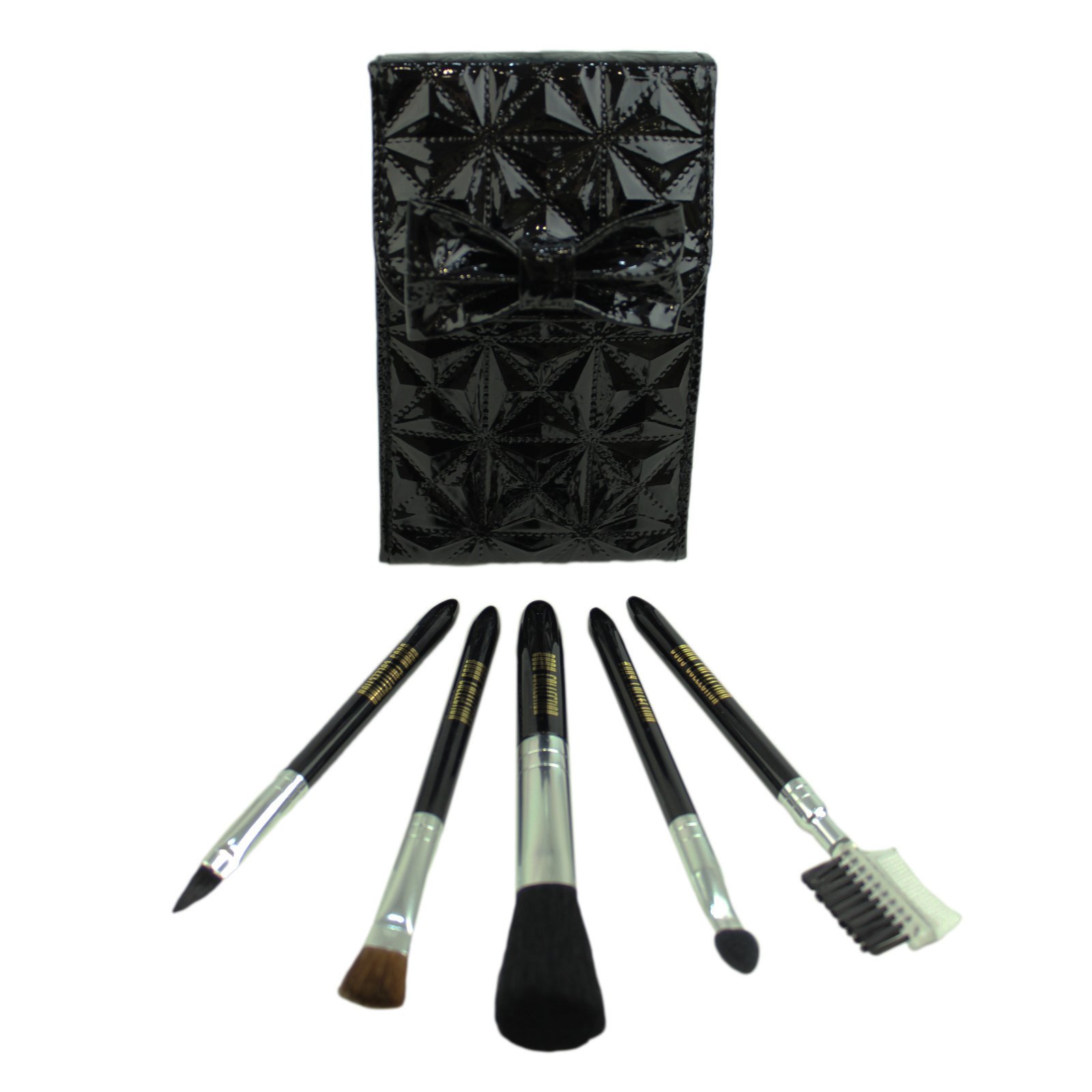 5-Piece Makeup Brush Set with Cosmetic Bag - Foundation, Eyeshadow, Blending Brushes for Professional Makeup Application | Perfect for Travel, Home & Salon Use