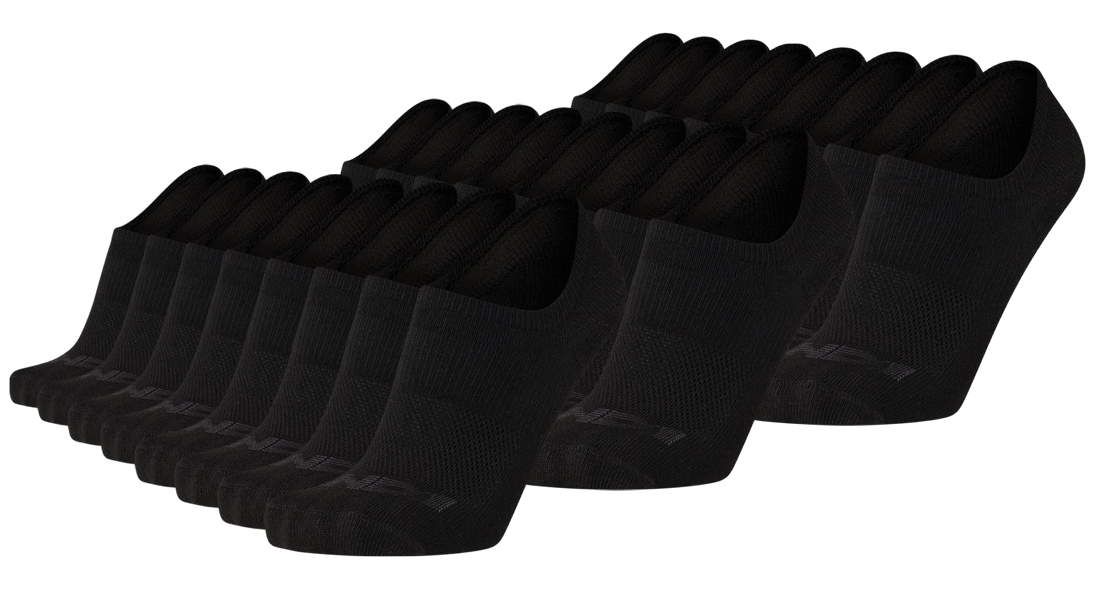 AND1 Men's Performance No Show Socks - 24 Pack Lightweight Breathable Athletic Liner Socks for Running, Basketball & Gym Workouts - Moisture Wicking & Cushioned Comfort