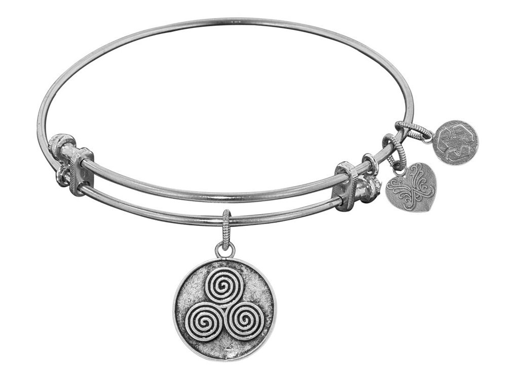 Antique Smooth Finish Brass Expandable Bangle for Mind, Body & Soul - Perfect for Meditation, Yoga & Spiritual Healing