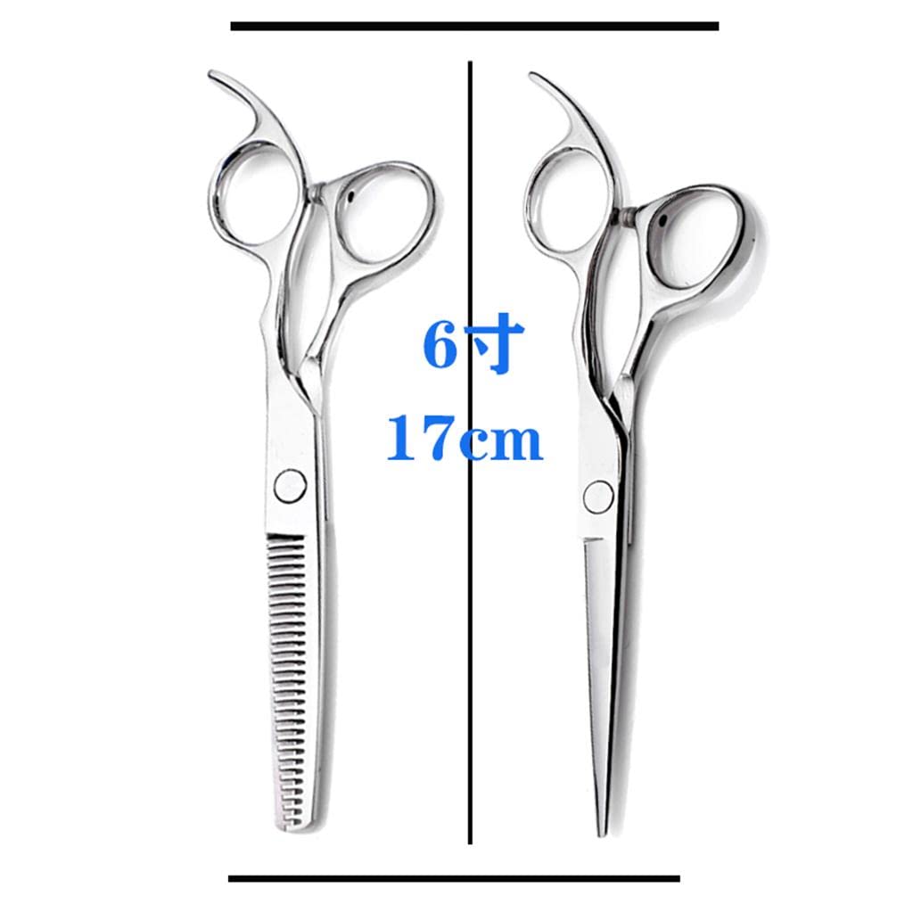 Trendy Retail® 10-Piece Professional Hair Cutting Scissors Set with Cape, Clips & Comb - Barber & Home Salon Kit for Precision Haircuts, Styling & Grooming