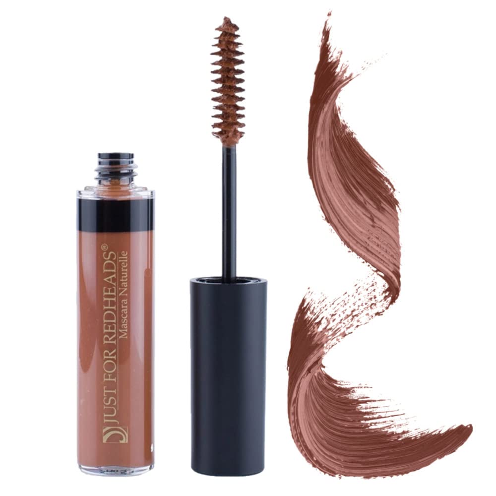 Just for Redheads Natural Mascara - Ginger Red for Auburn & Strawberry Blonde Lashes | Vegan & Cruelty-Free | Perfect for Everyday Wear & Special Occasions