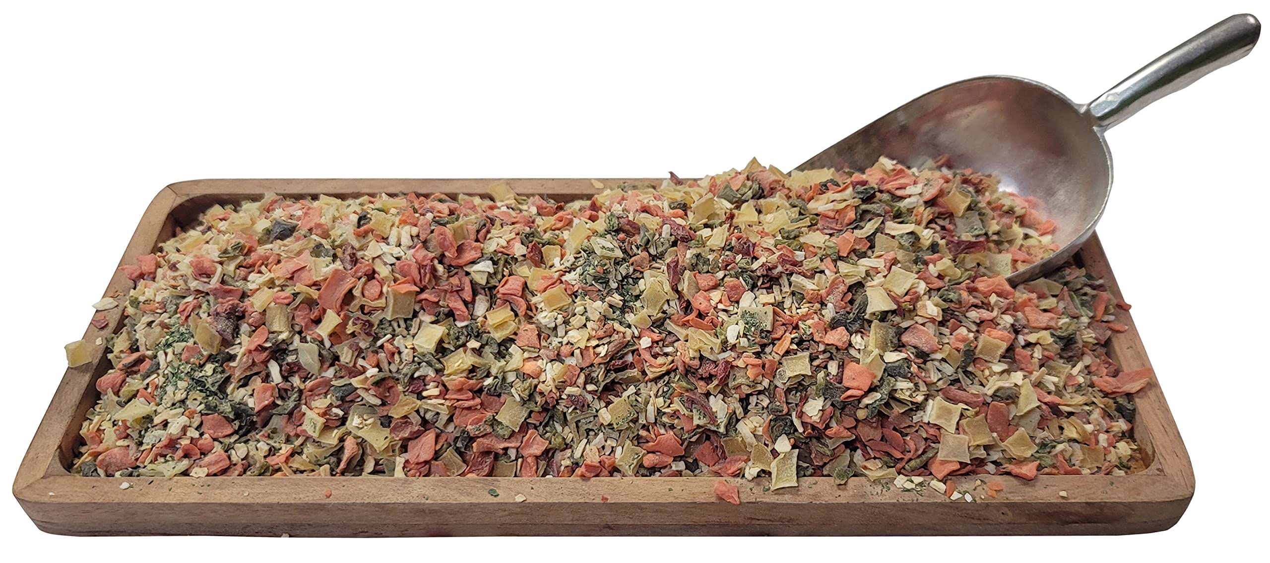 1 LB Dried Vegetable Soup Mix - Dehydrated Onion, Carrot, Potato, Sweet Potato, Bell Peppers & Parsley Flakes - Perfect for Ramen, Soups, Stews & Camping Meals