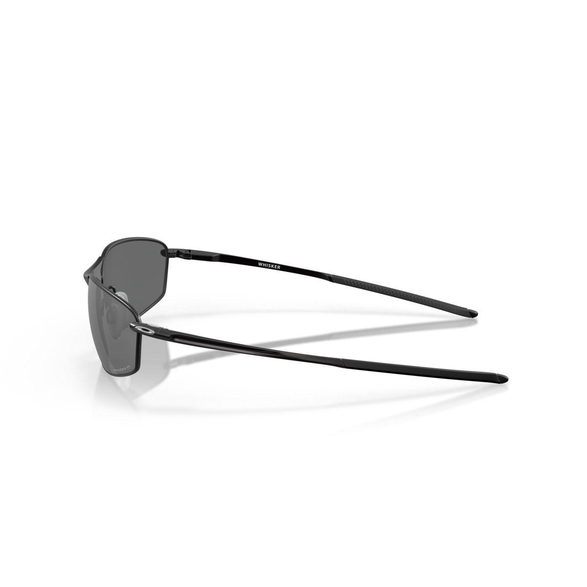 Oakley Whisker Satin Black/Prizm Black Polarized Sunglasses 0OO4141 414103 - UV Protection for Driving, Running & Outdoor Sports