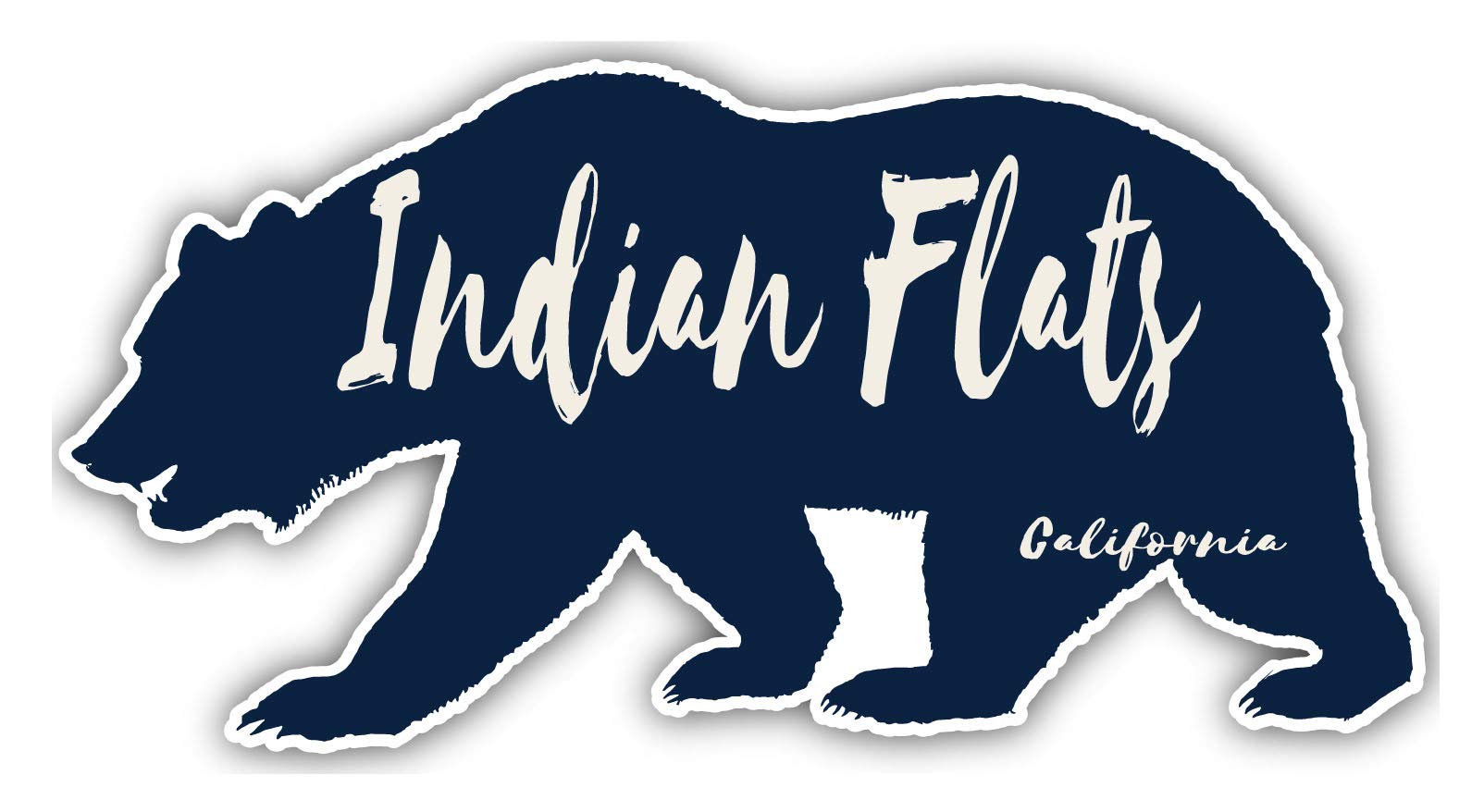 California Souvenir - 3x1.5 Inch Indian Flats Bear Design Fridge Magnet | Perfect for Refrigerators, Lockers & Office Decor | Collectible Travel Memento