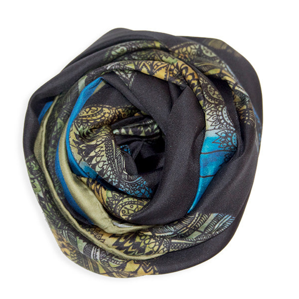 Elegant Night Glide Long Silk Scarf - Soft & Luxurious Women's Fashion Accessory for Evening Parties, Weddings & Special Occasions