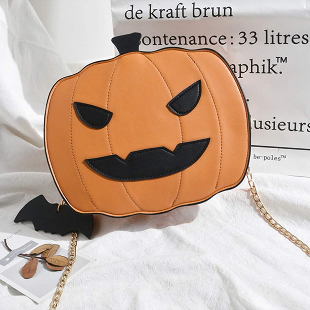 Halloween Pumpkin Crossbody Bag - Gothic Devil Shoulder Purse for Women, Cute Novelty Handbag for Halloween Parties, Cosplay & Goth Fashion Accessories