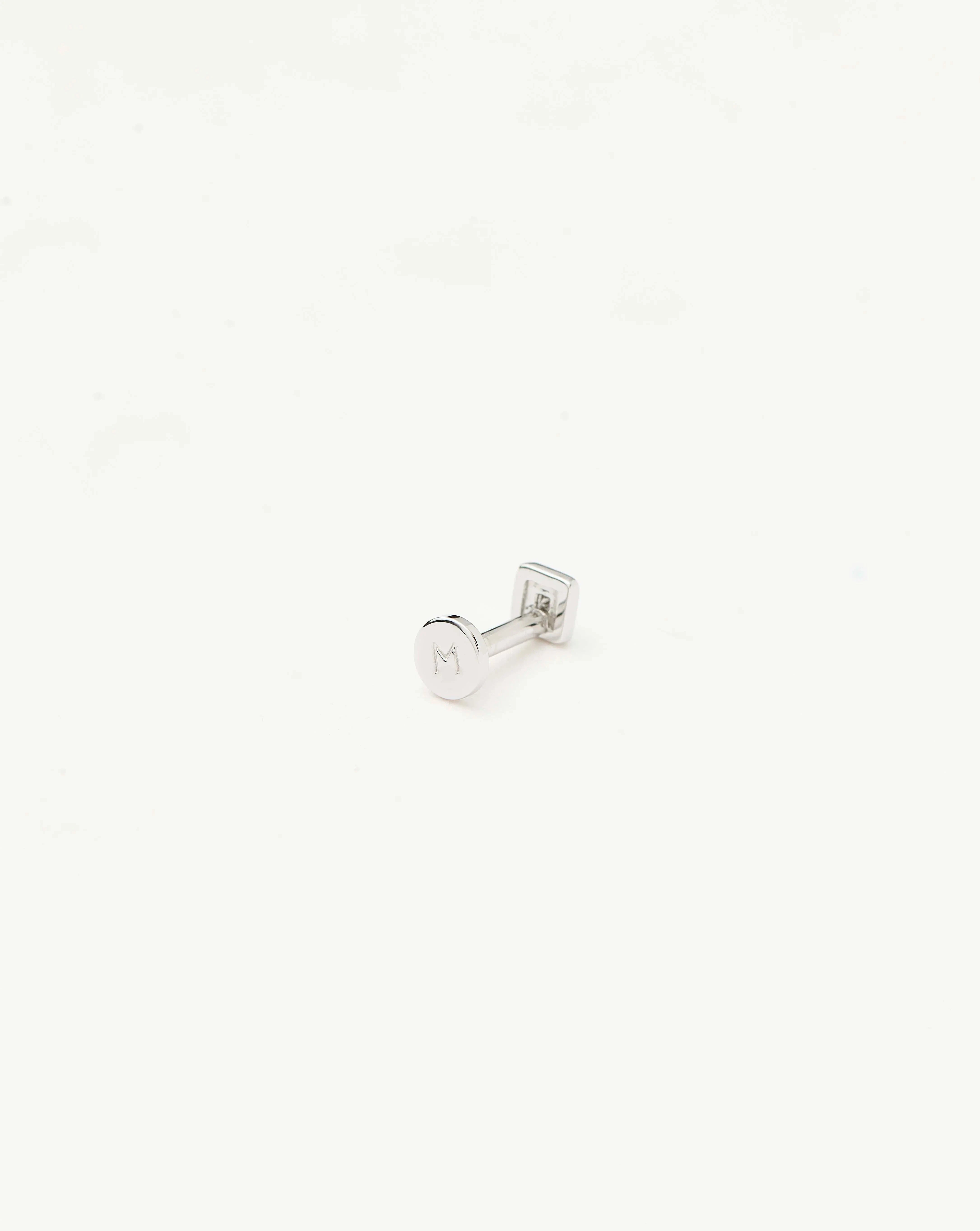 14K White Gold Solitaire Diamond Stud Earrings for Women - Classic Square Flat Back Studs for Everyday Wear & Special Occasions