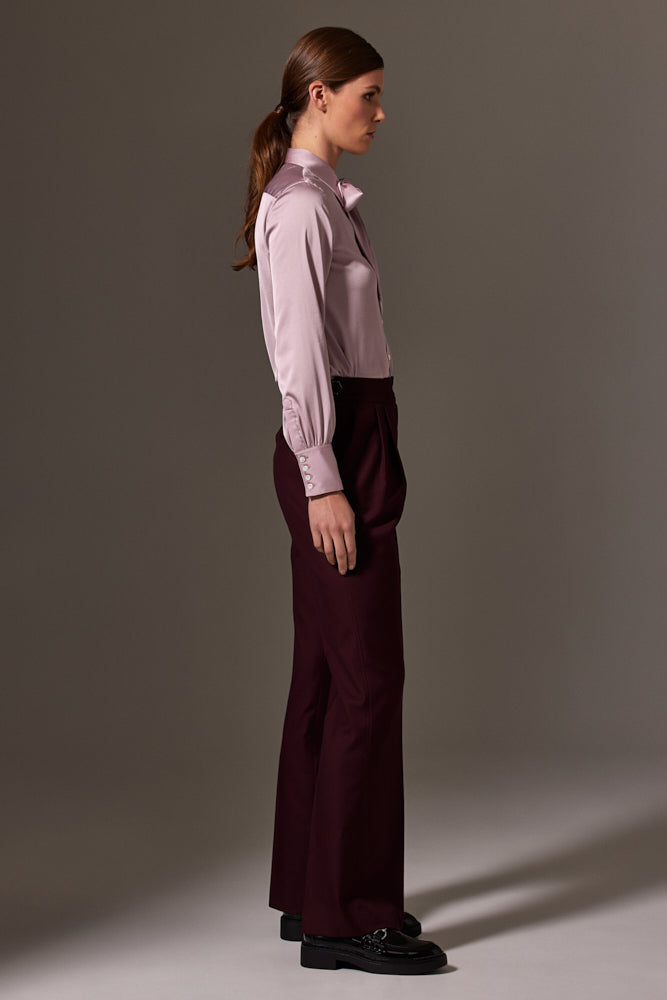 Blakely Pussy Bow Blouse - Premium Musk Silk Stretch Shirt for Women | Elegant Office Wear & Special Occasion Outfit