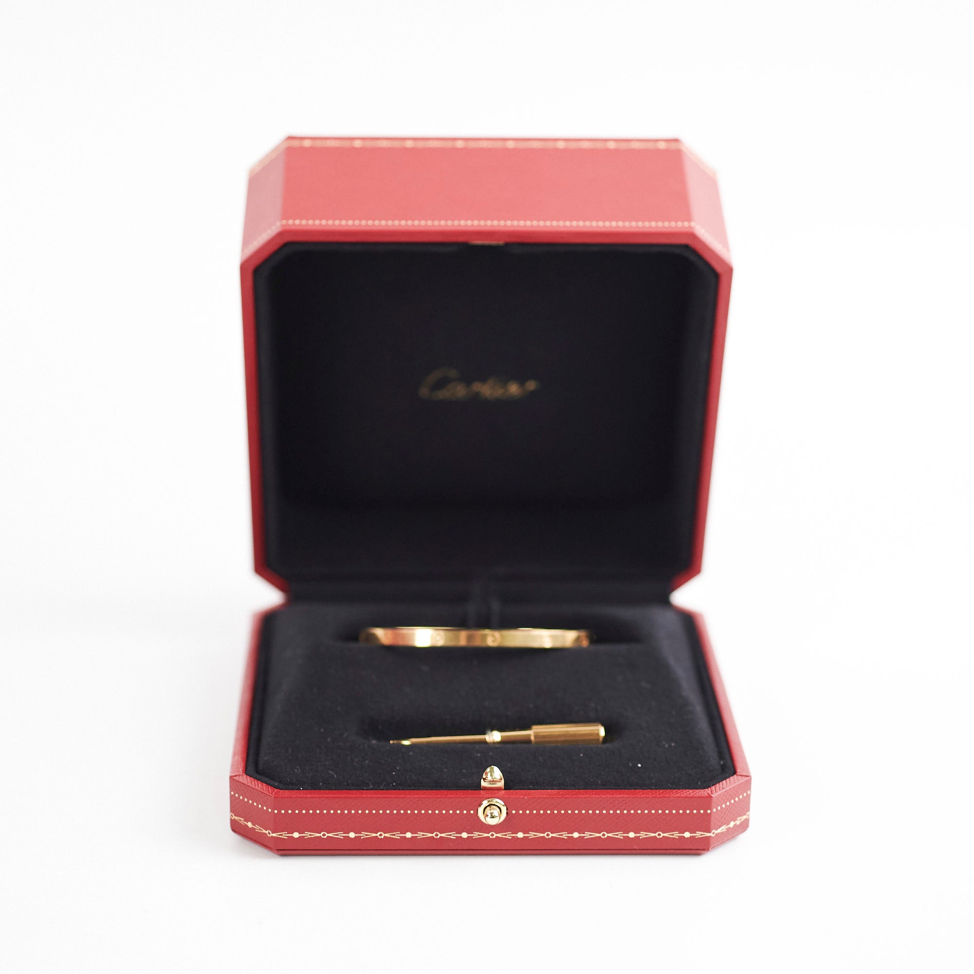 Cartier Love Small Model 16 Yellow Gold Bracelet for Women - Luxury Jewelry Gift for Anniversary, Wedding & Special Occasions