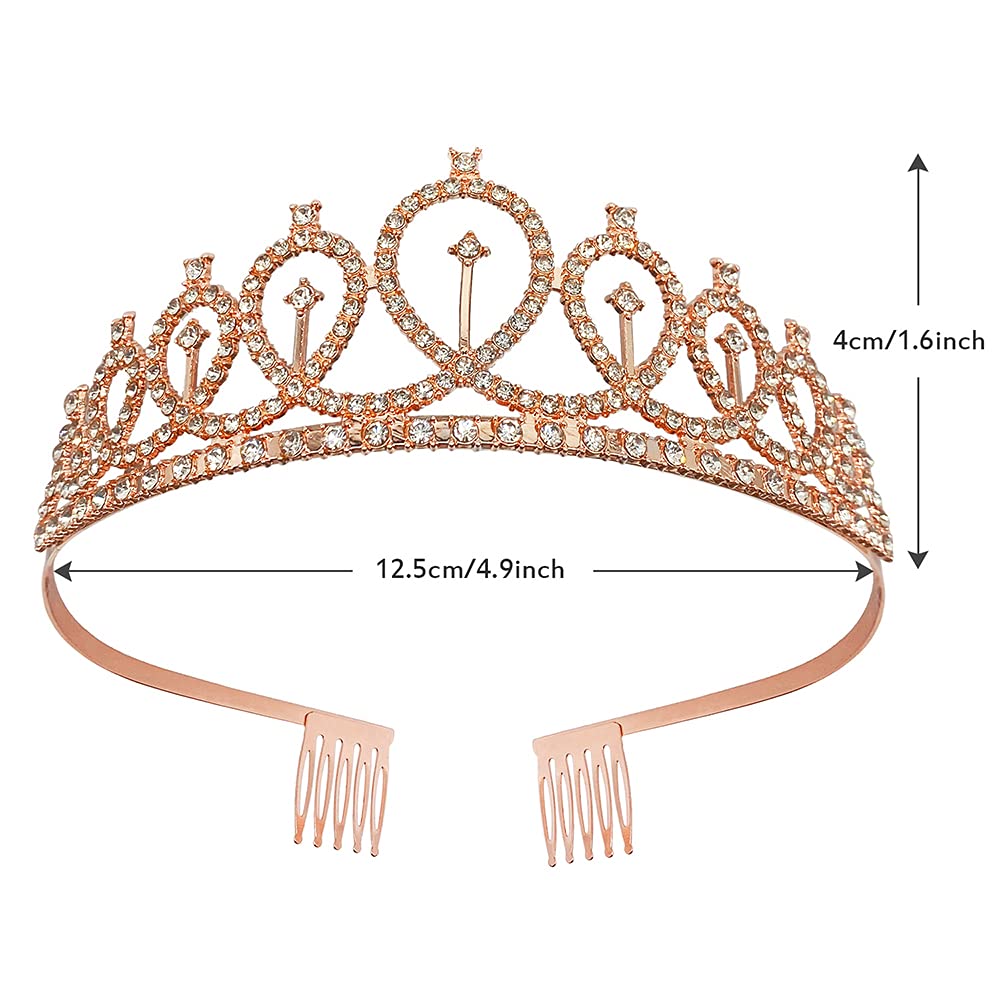 Elegant Birthday Crowns & Tiaras for Women - Glittering Birthday Sash for Queen Celebrations | Perfect for Birthday Parties, Bachelorette Events & Special Occasions