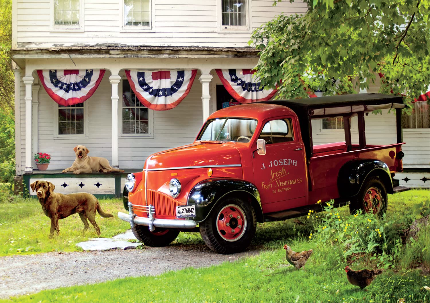 Buffalo Games Summer Legacy 500 Piece Jigsaw Puzzle for Adults - Challenging Art Puzzle by Greg Giordano - Perfect for Family Game Nights & Relaxation - Finished Size 21.25