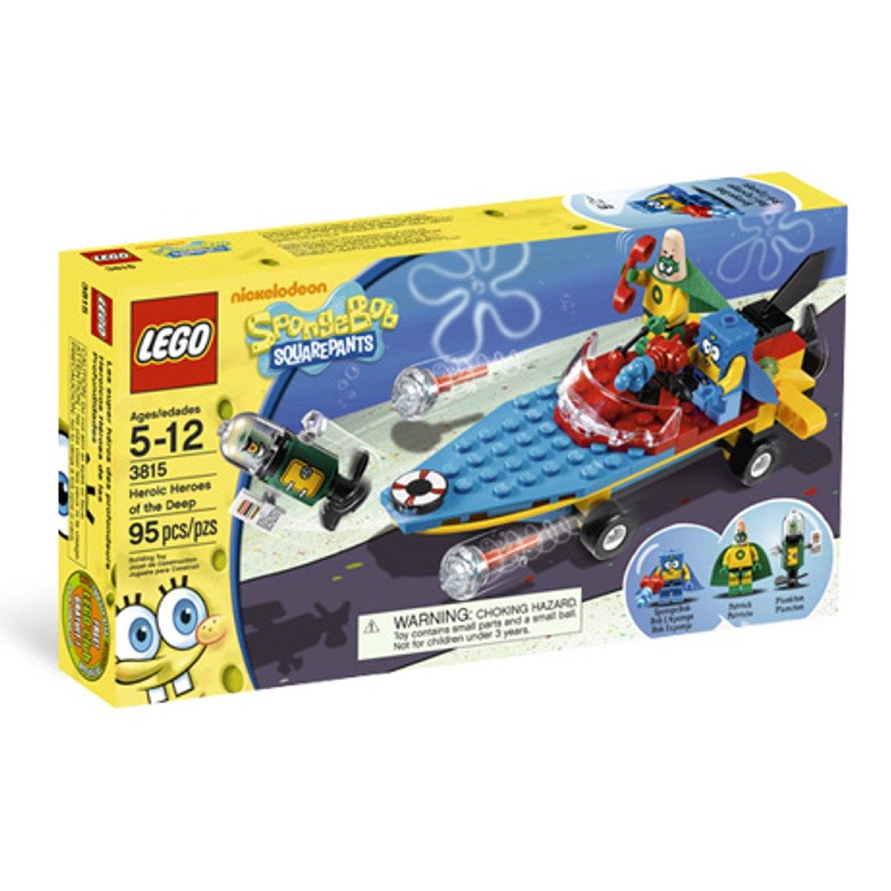 LEGO SpongeBob SquarePants Heroic Heroes of the Deep Building Kit 3815 - Perfect for Kids' Birthday Gifts & Underwater Adventure Play