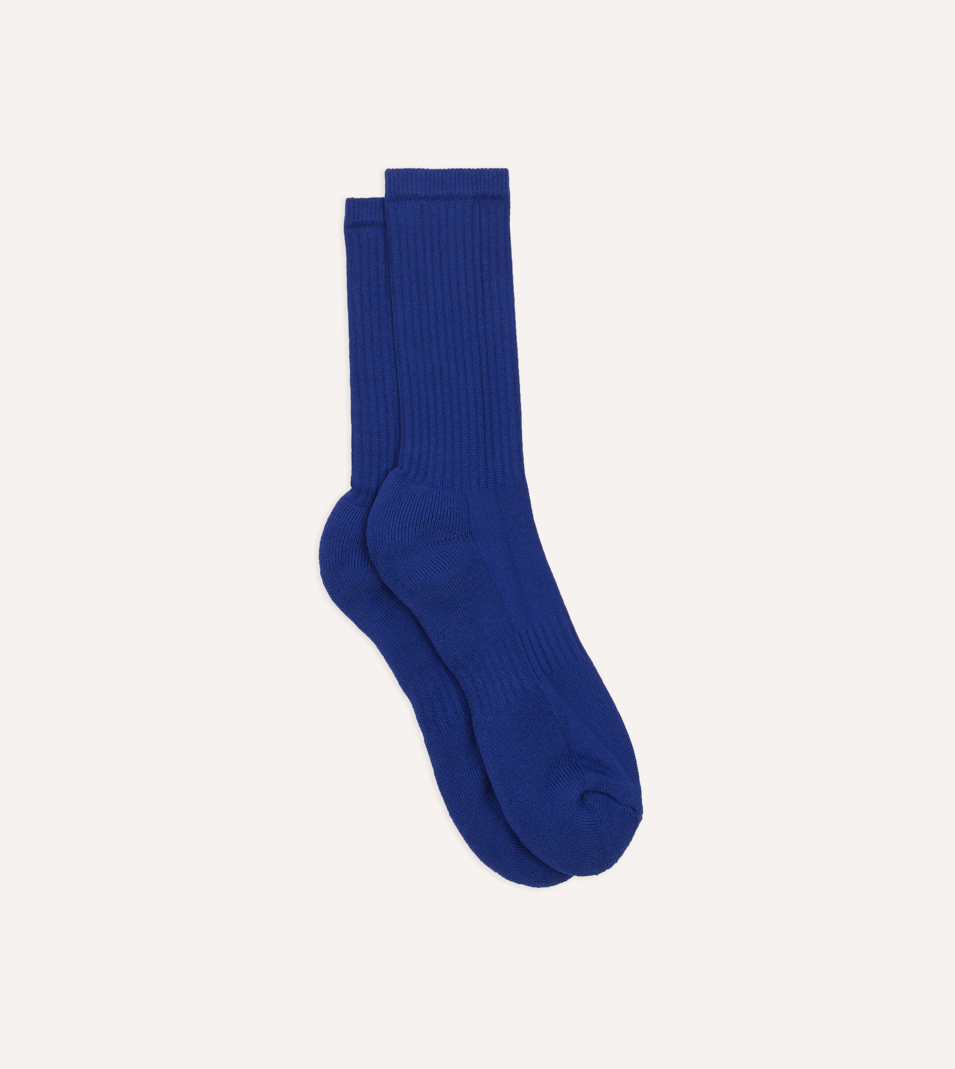Blue Cotton Sports Socks for Men & Women - Breathable Athletic Socks for Running, Gym, and Workout - Pack of 3 Pairs