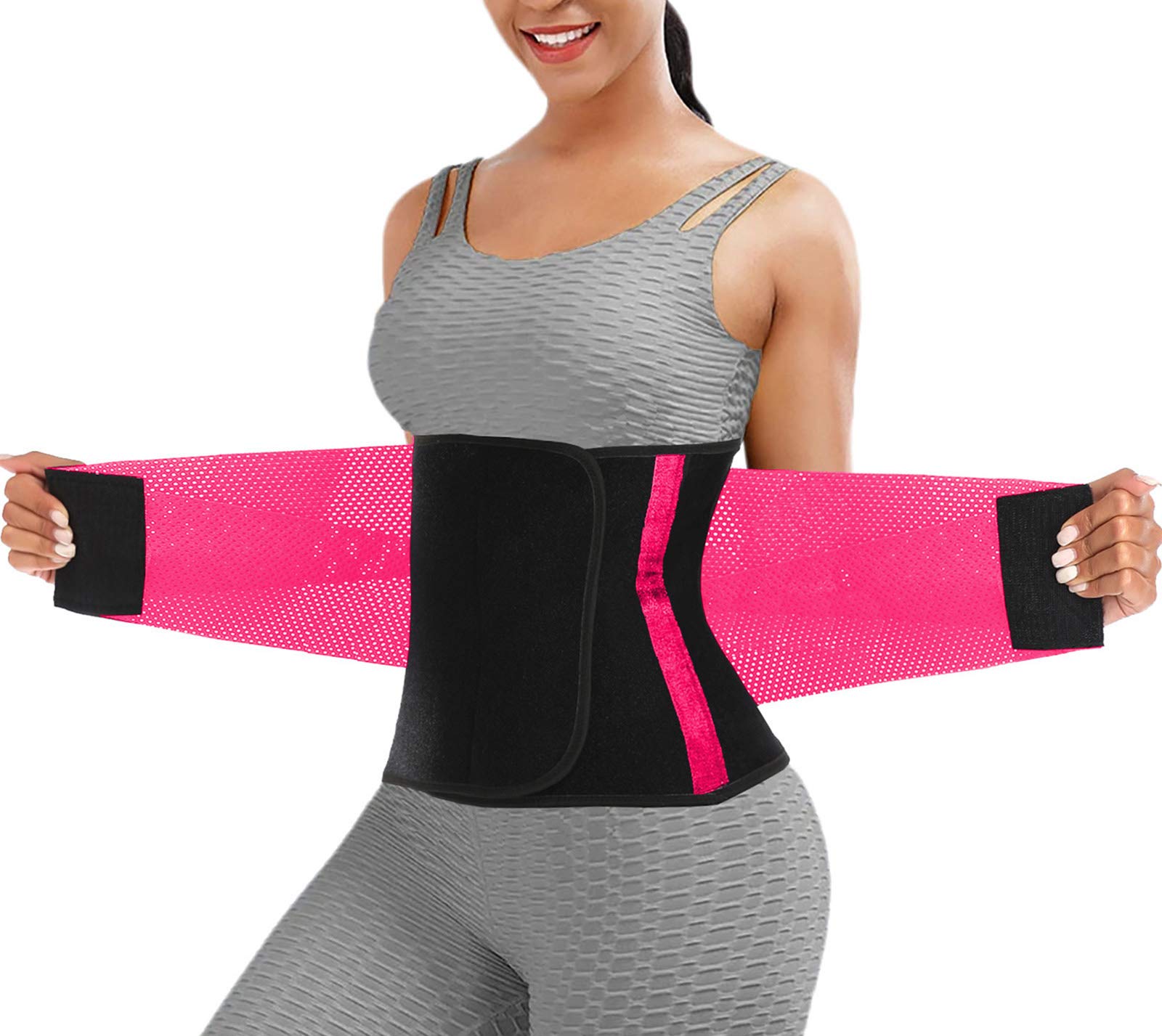 Waist Trainer Belt for Women & Men - Slimming Waist Trimmer & Ab Belt - Tummy Control Body Shaper for Weight Loss & Postpartum Recovery - Perfect for Gym, Workout & Daily Wear