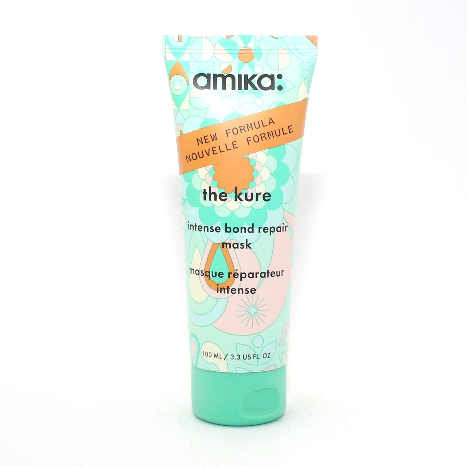 Amika The Kure Intense Repair Hair Mask 3.3 oz - Deep Conditioning Treatment for Damaged Hair - Perfect for Salon-Quality Hair Care at Home