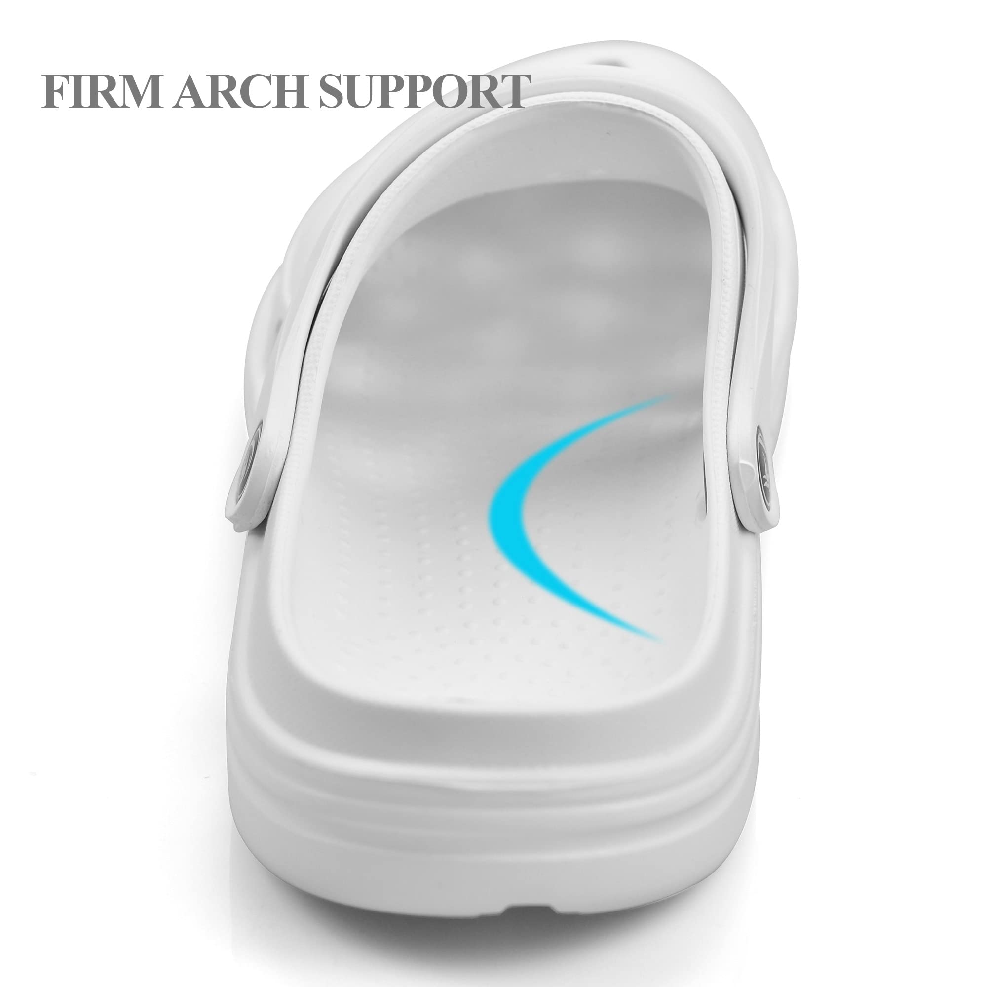 PIMIO Unisex Garden Clogs - Slip On Work Shoes with Arch Support, Quick-Dry Water Shoes for Women & Men, Comfortable Casual Sandals & Slippers - Perfect for Gardening, Beach, Poolside & Outdoor Activities